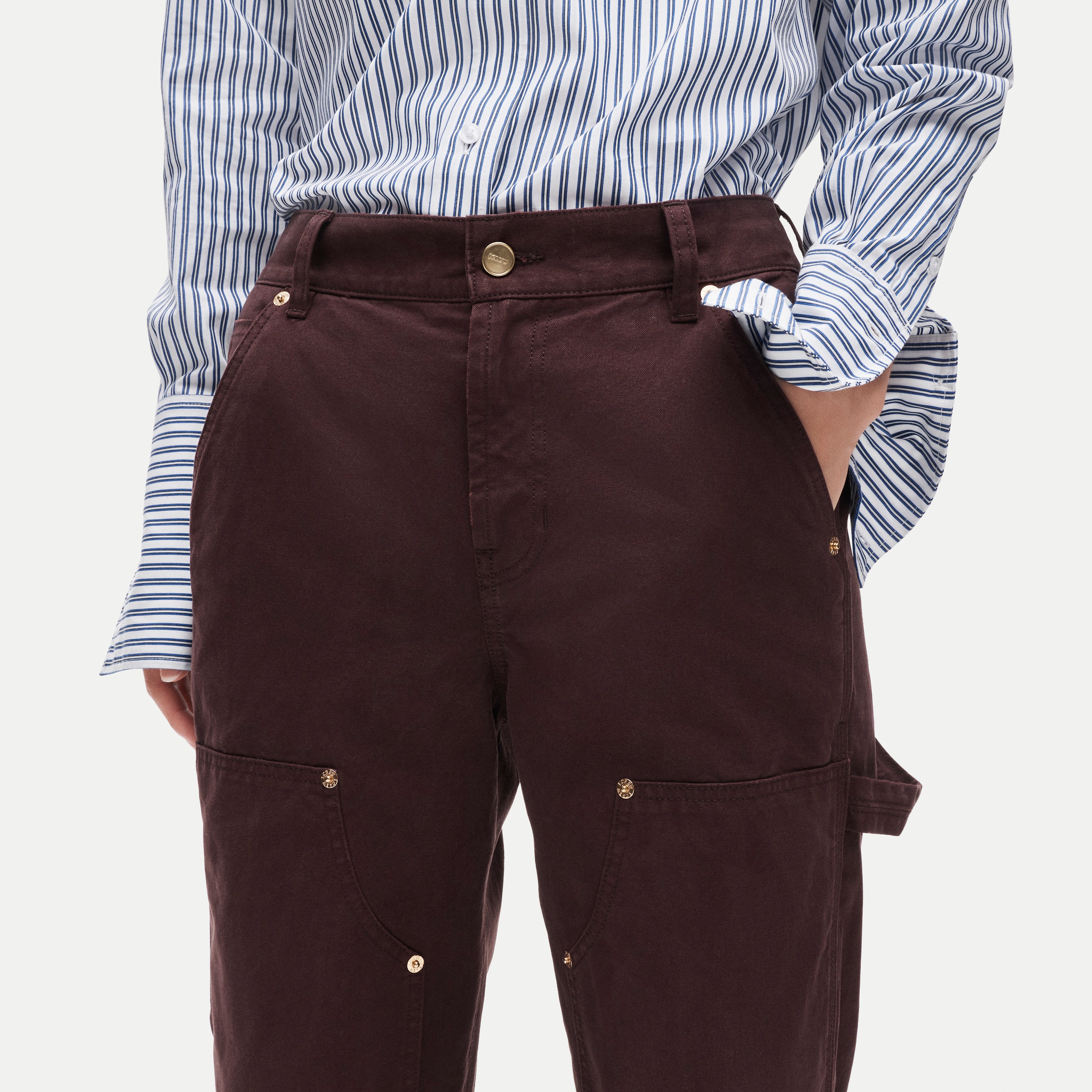 Painter pant in cotton canvas