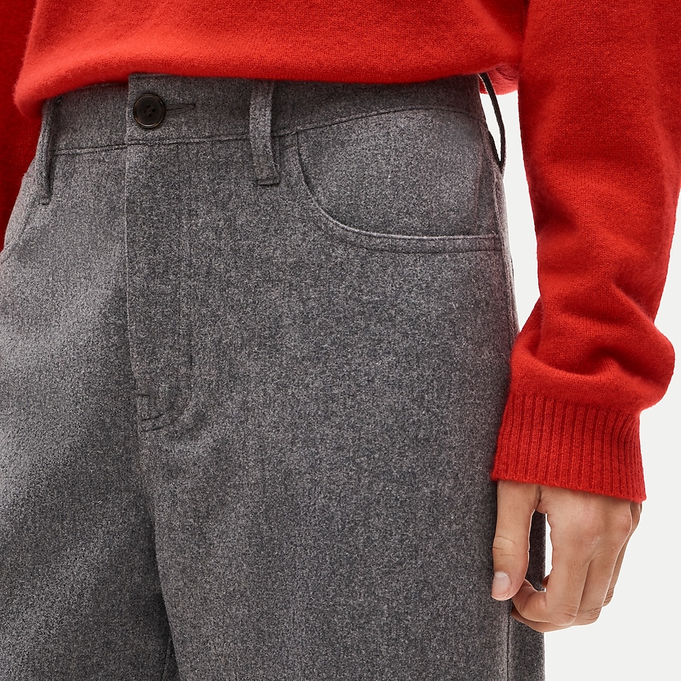 Cameron Slim Crop Pant In Italian Stretch Wool Blend For Women | J