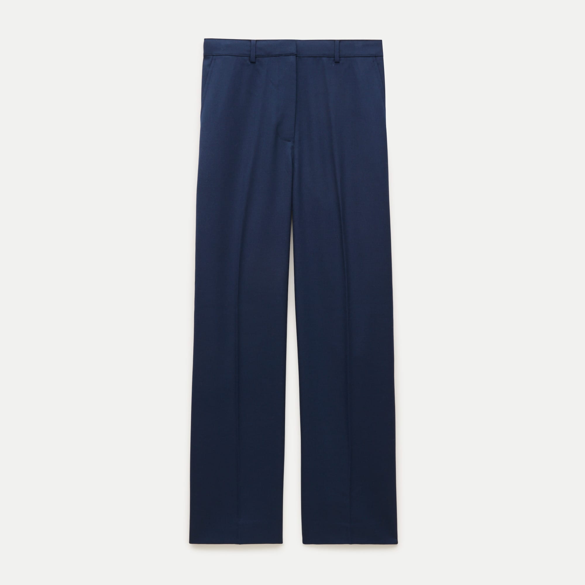 Tapered trouser pant in wool blend