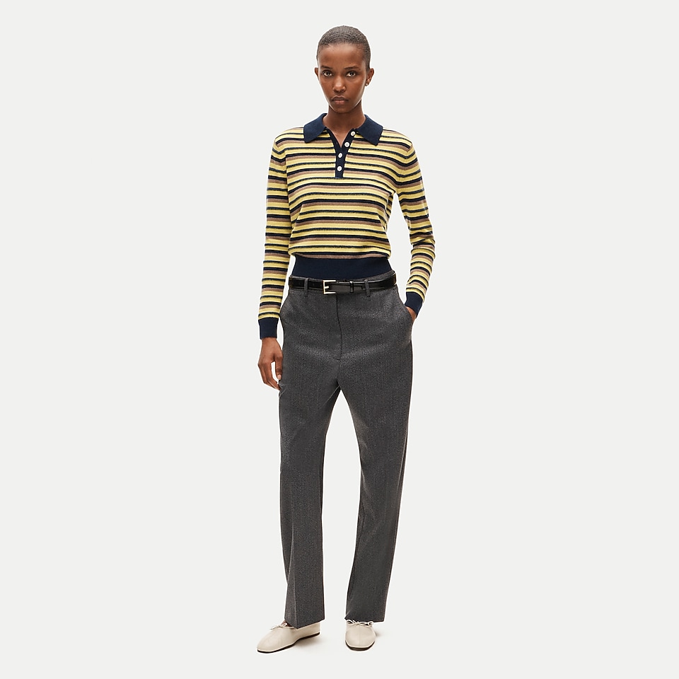 Barrel trouser pant in wool blend by J.Crew