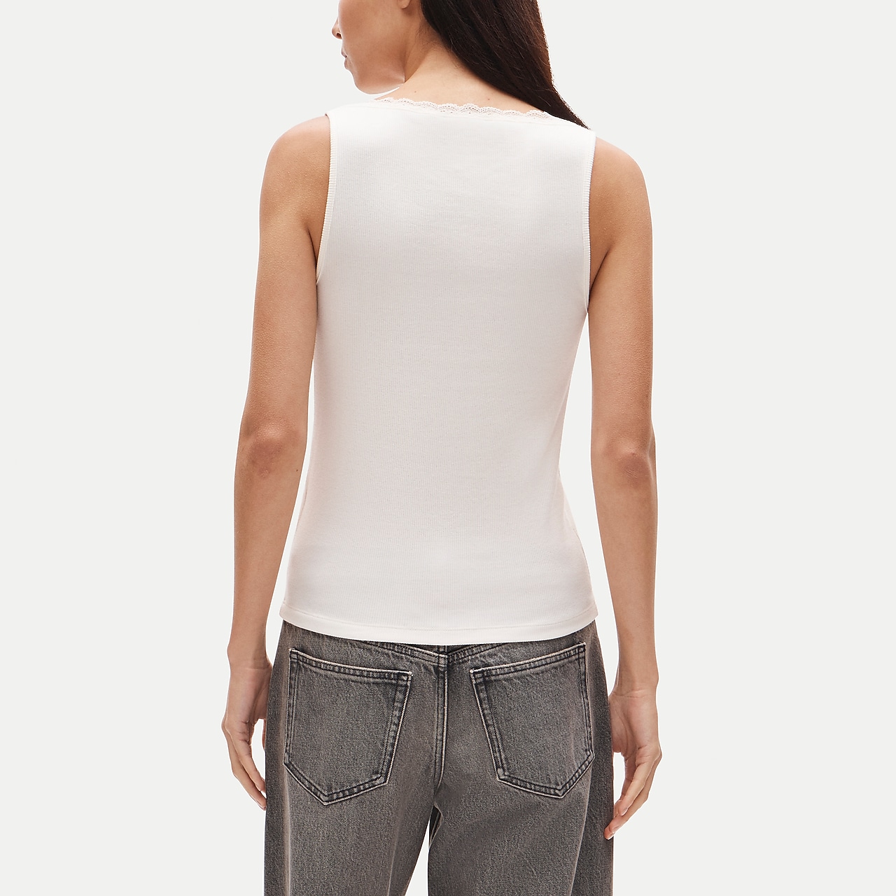 Off-the-shoulder Twist Tank Top In Matte Jersey For Women | J.Crew