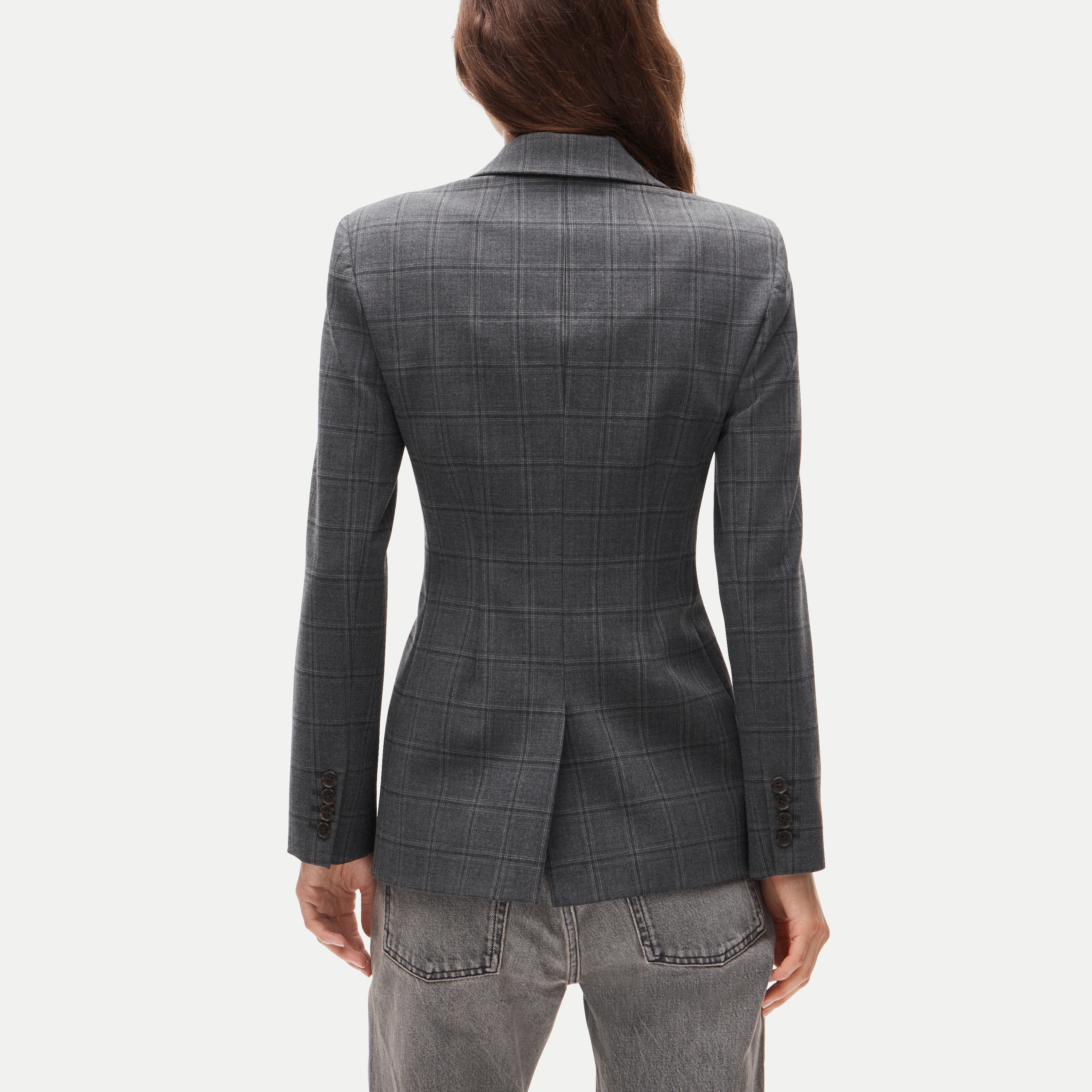 Margeaux blazer in plaid four-season stretch