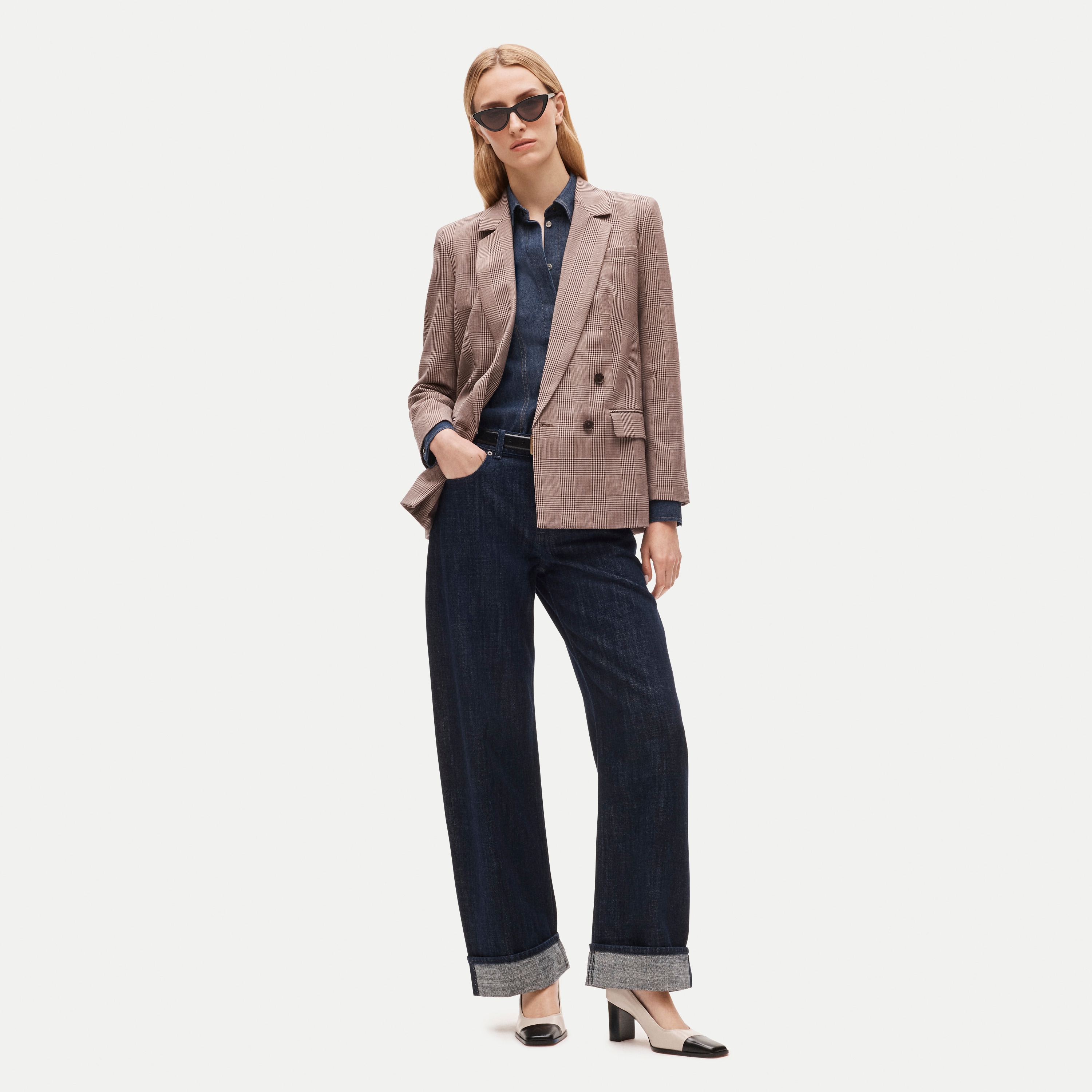 Agnes blazer in lightspun wool blend