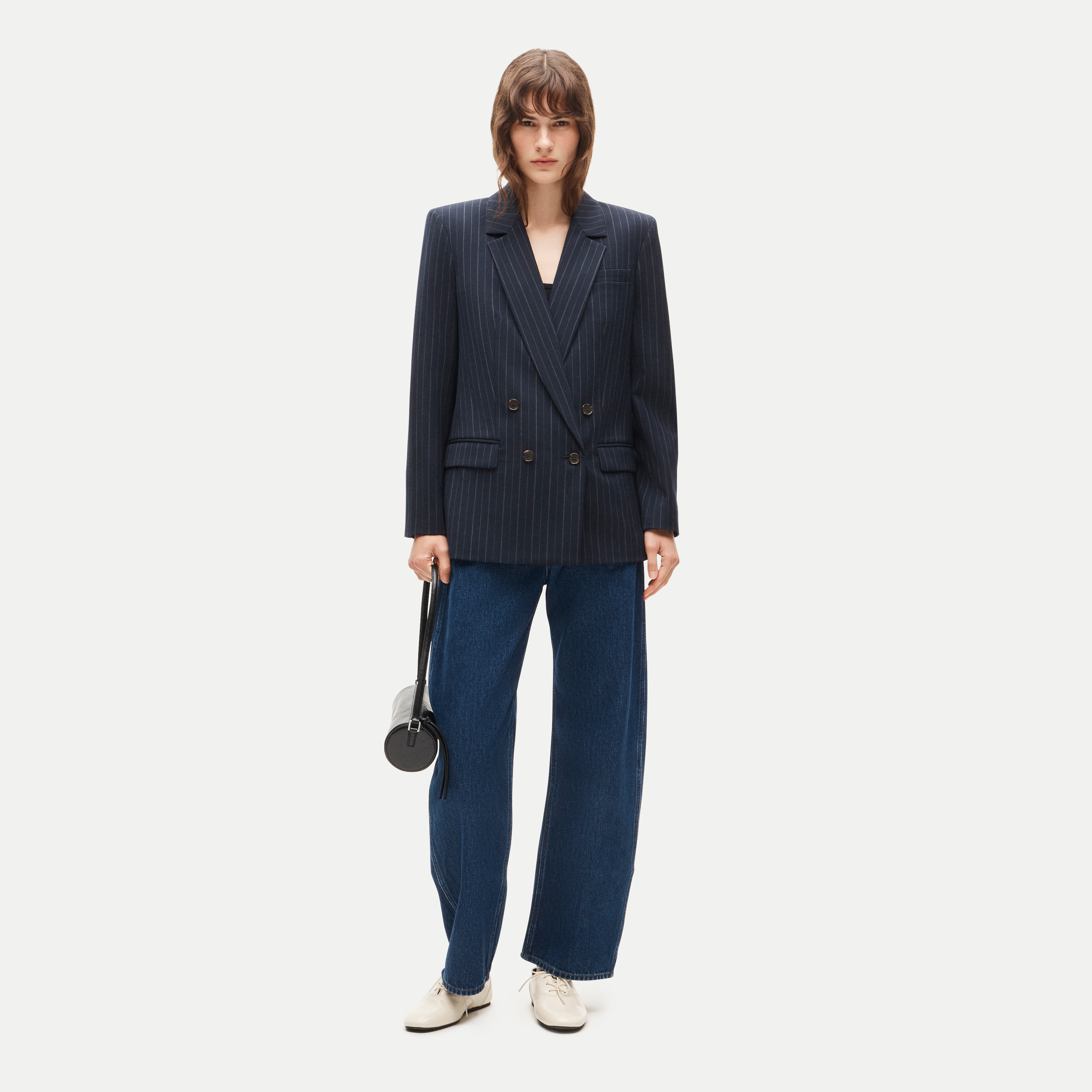 Agnes blazer in lightspun wool blend - thumbnail 2