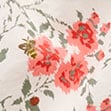 Garden floral pajama short set in cotton poplin IVORY PINK