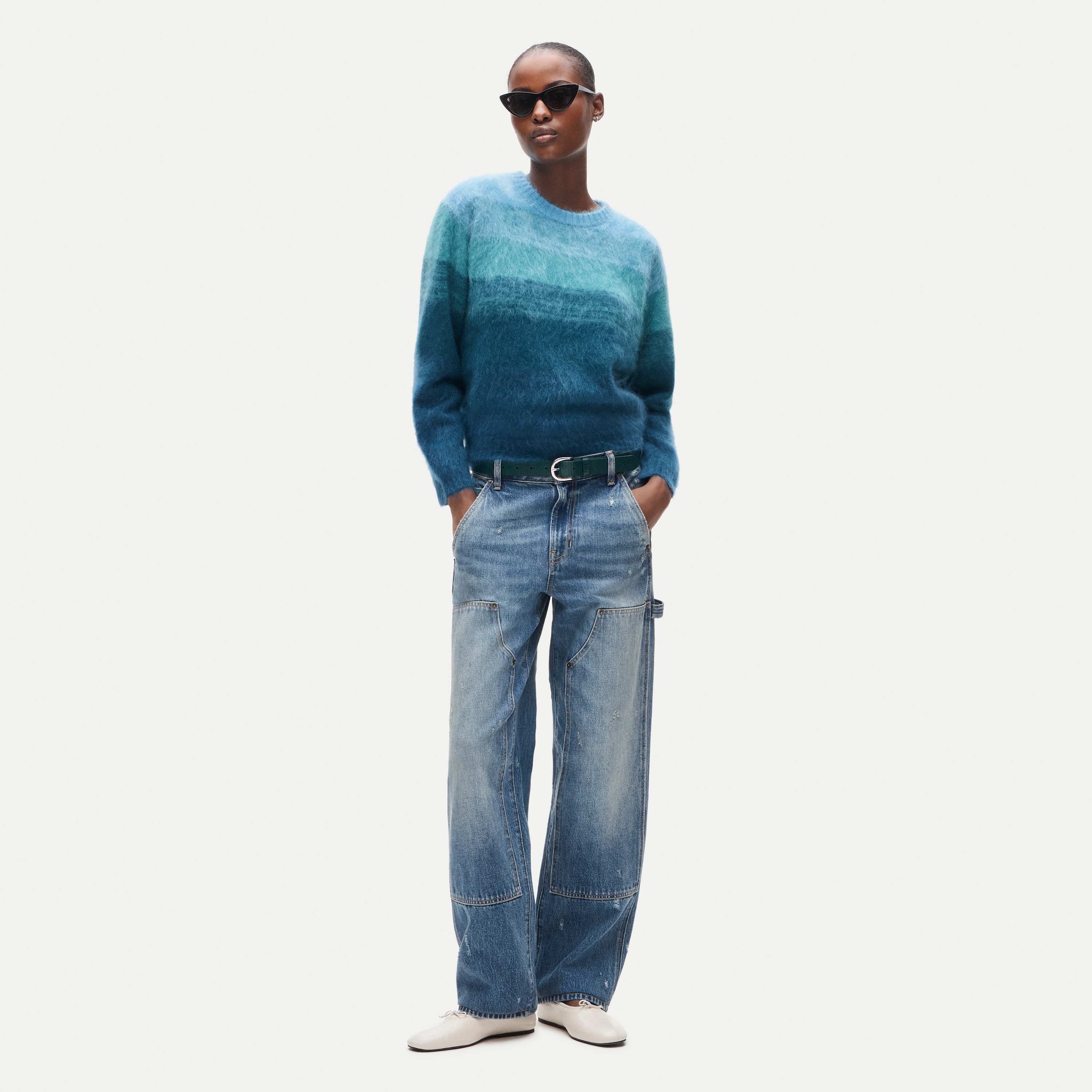 Perfect cashmere crewneck in ombr&eacute; - thumbnail 2