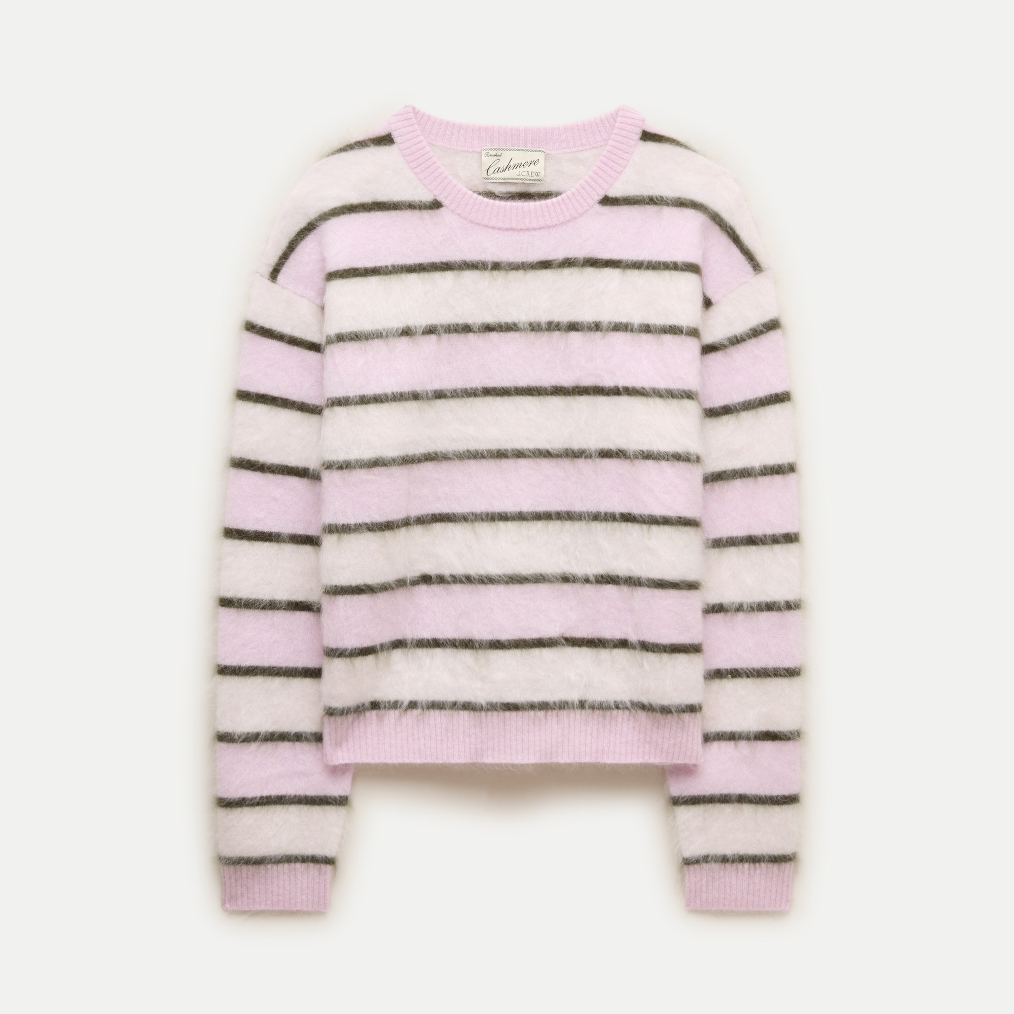 Perfect cashmere crewneck in stripe