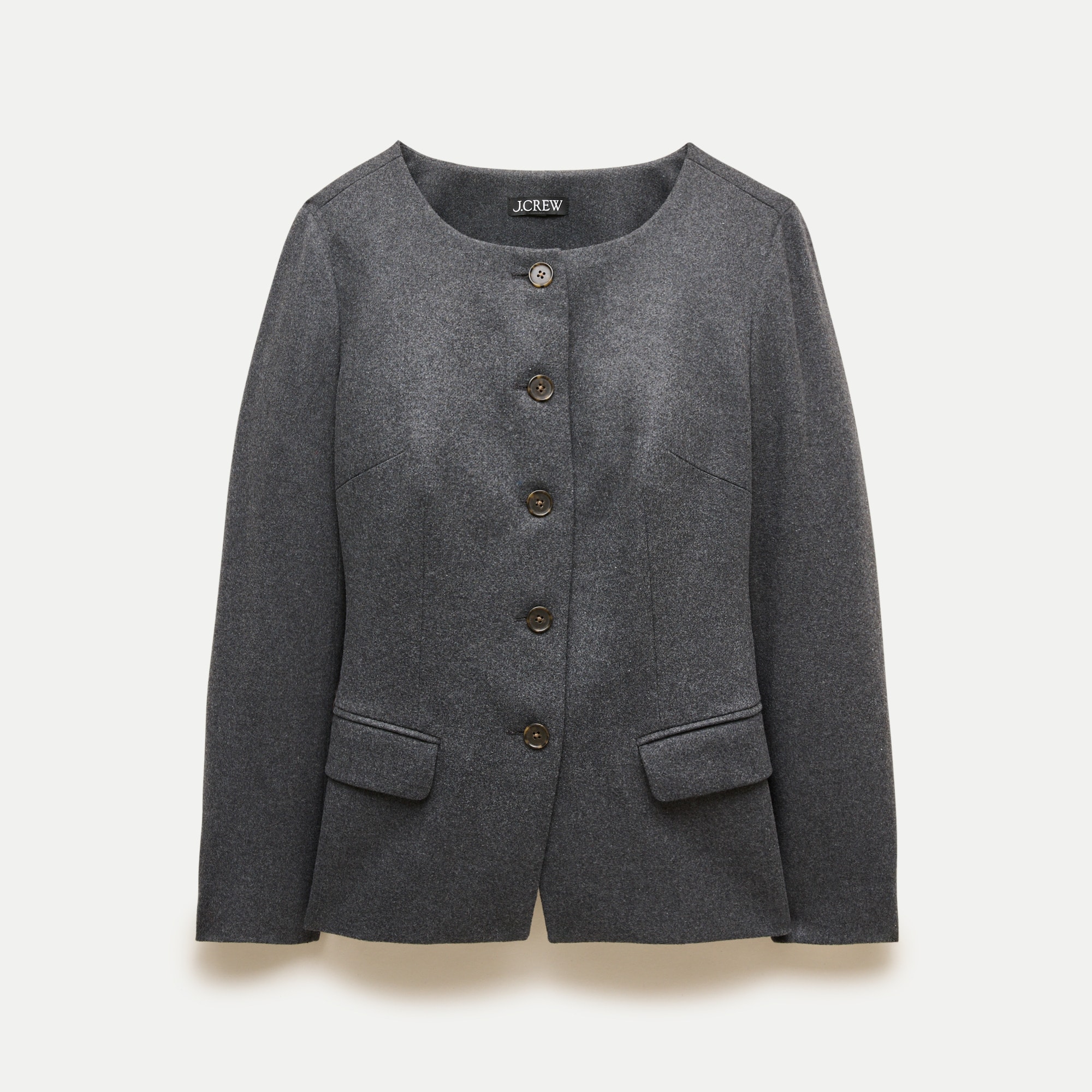 Lady jacket in heather wool blend