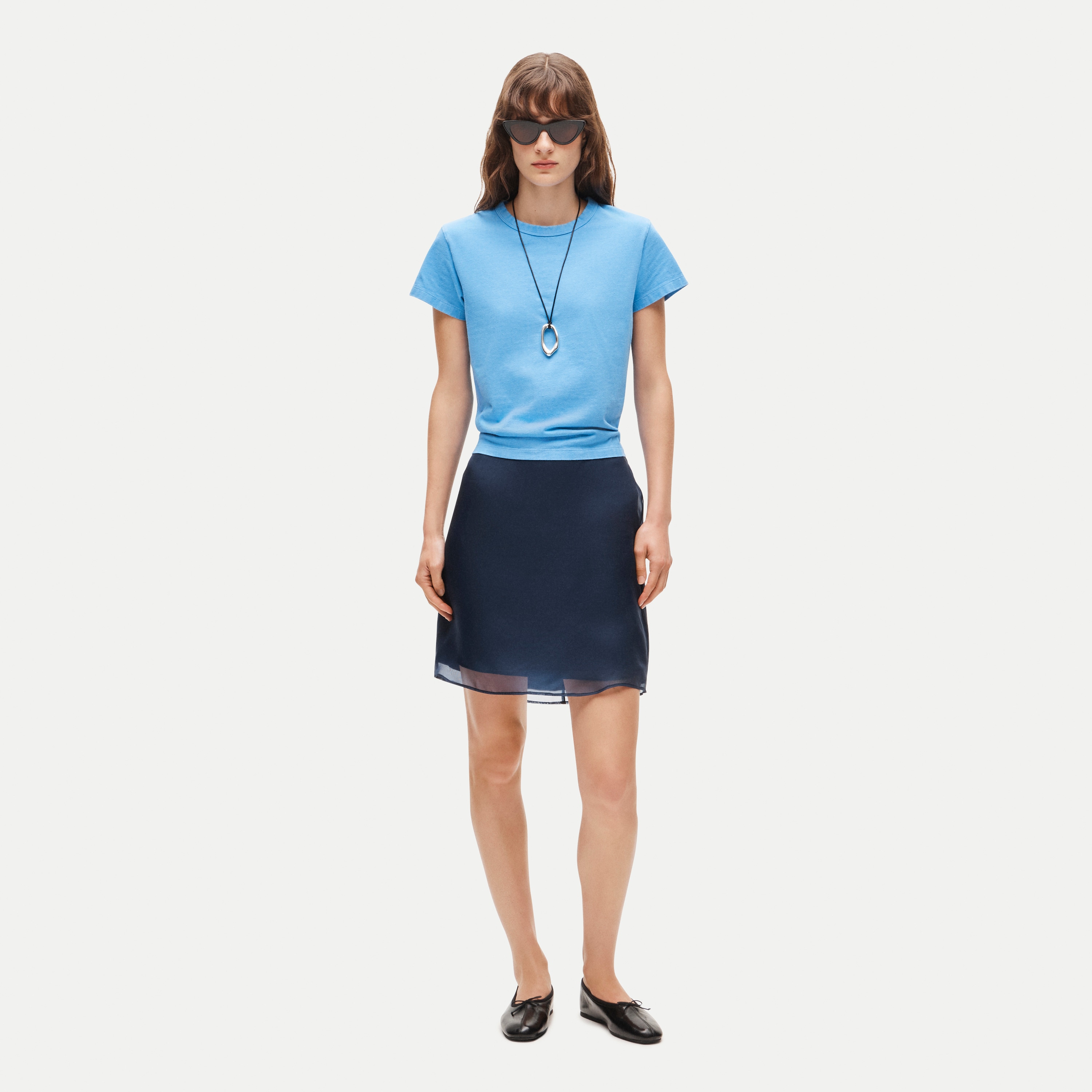 Fairfax skirt in silk organza