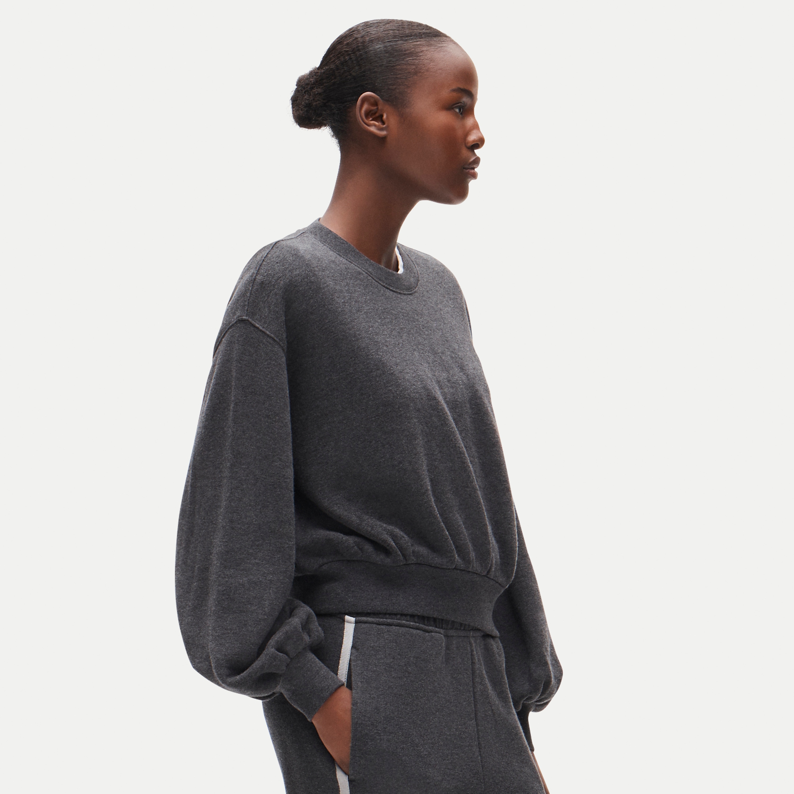 Heritage terry blouson-sleeve sweatshirt
