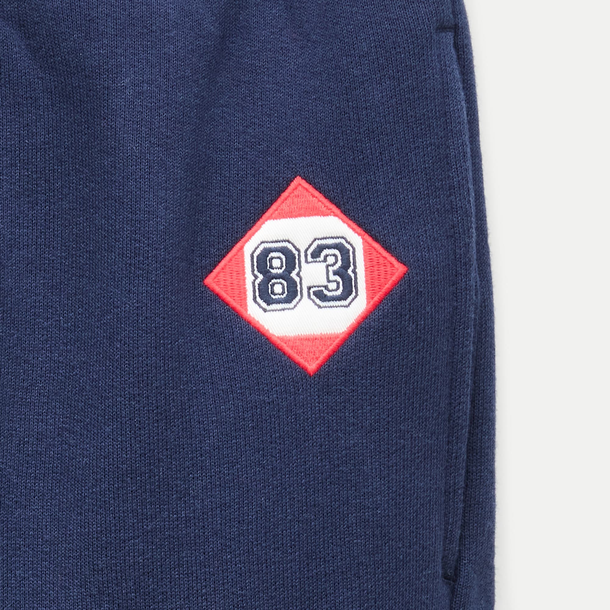 Heritage terry slim jogger pant with '83 patch