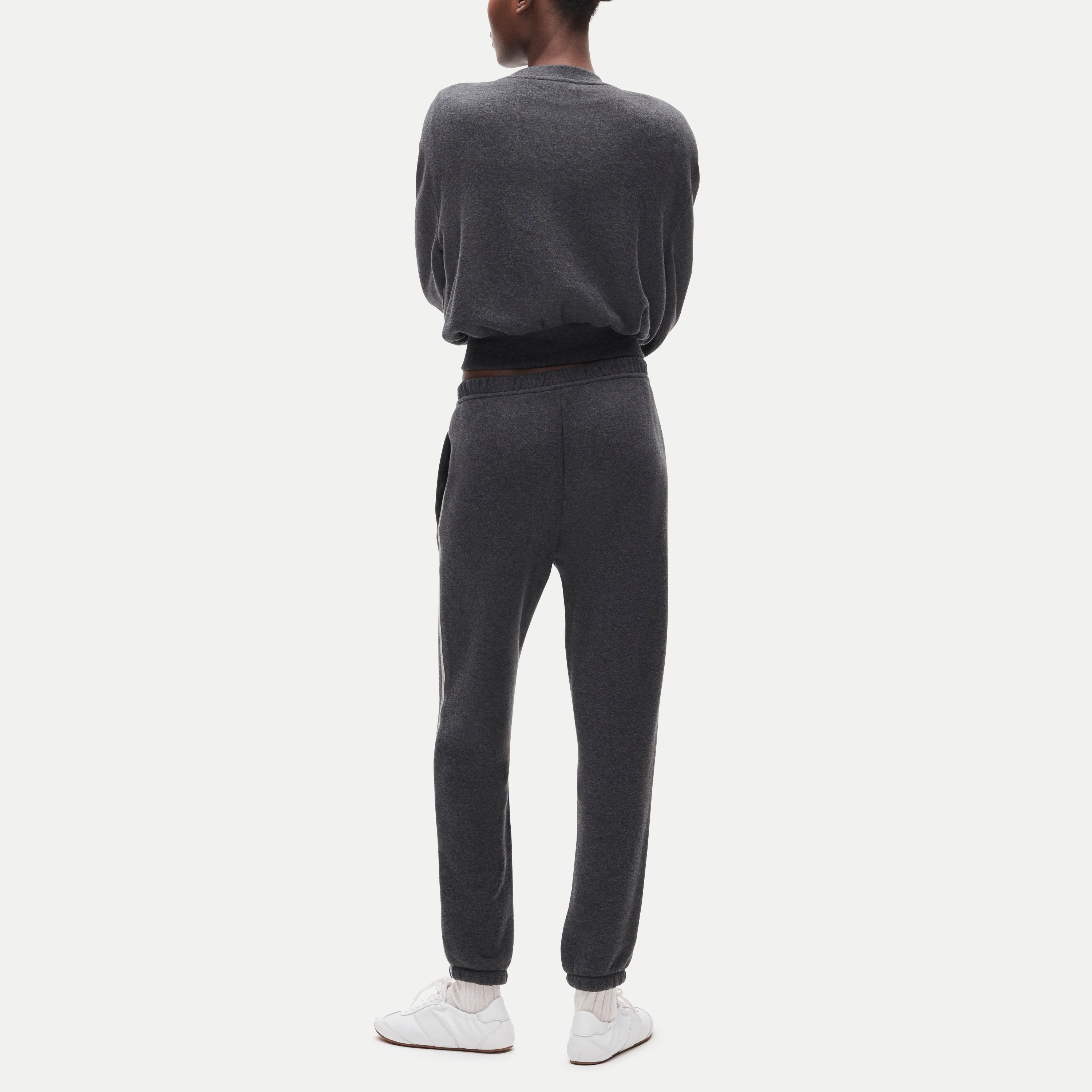 Heritage terry slim jogger pant with track stripe