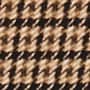 Feather jersey turtleneck BLACK CAMEL CHECK