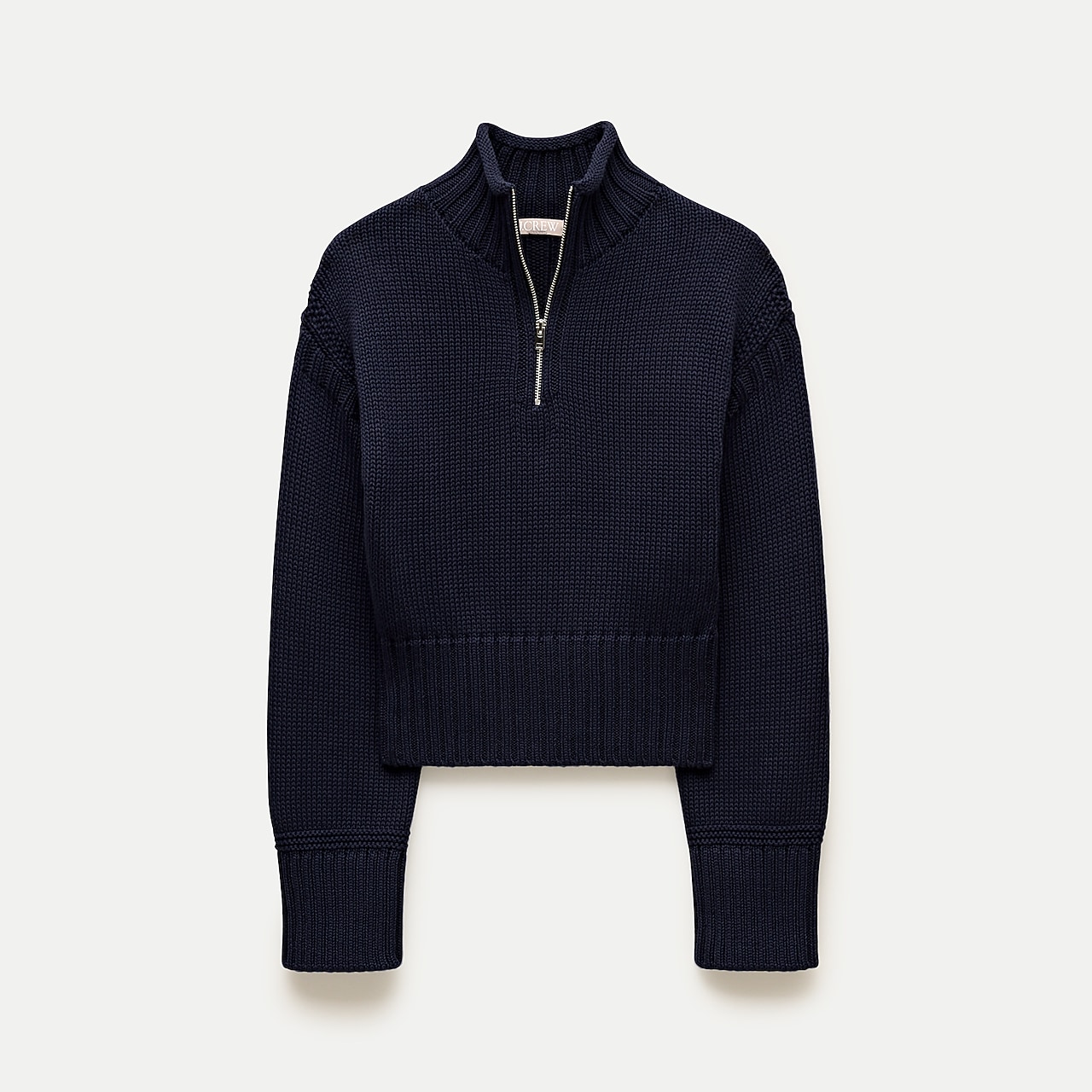 Cross-cable Mockneck Sweater In Wool Blend For Women | J.Crew