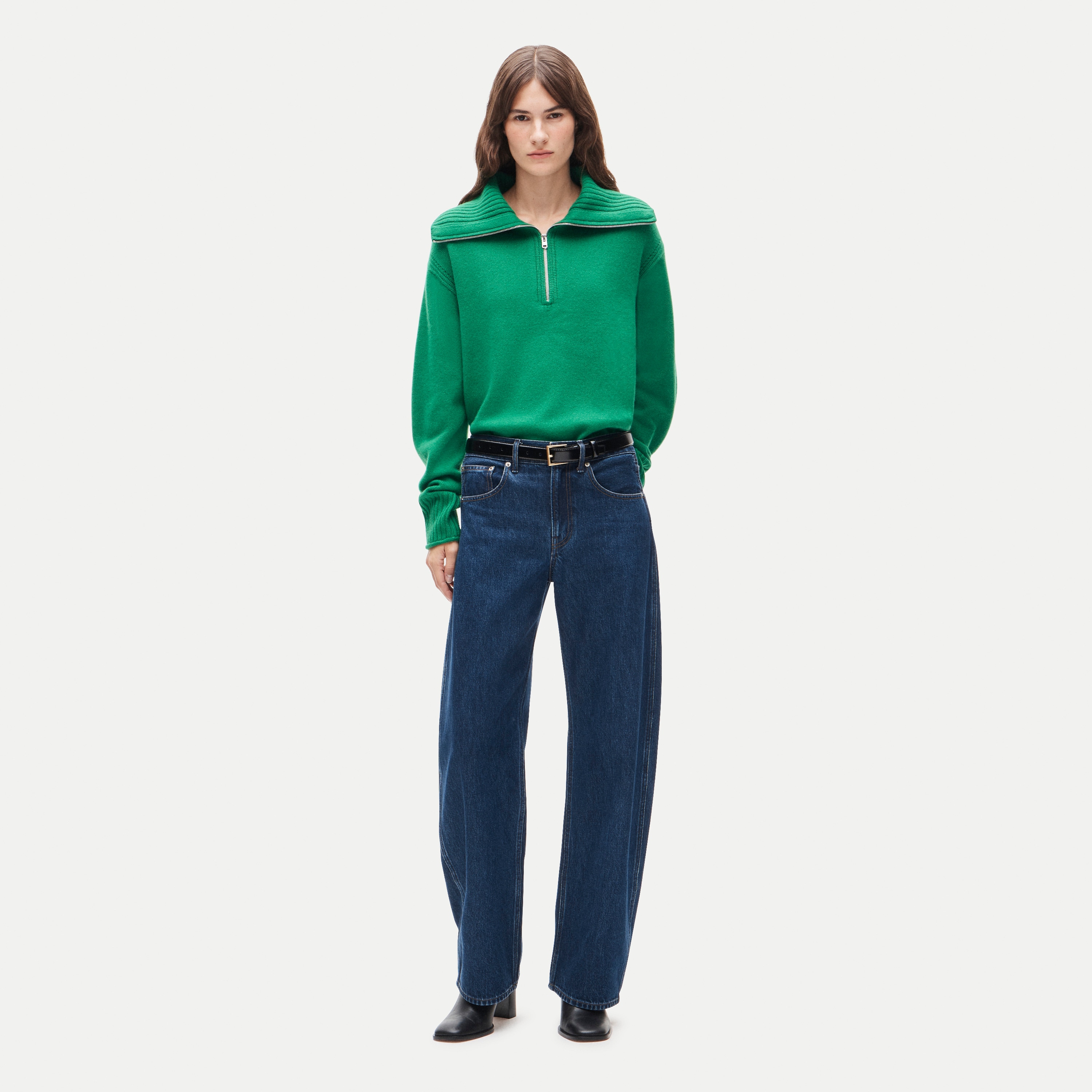 Cashmere quarter-zip sweater - thumbnail 6