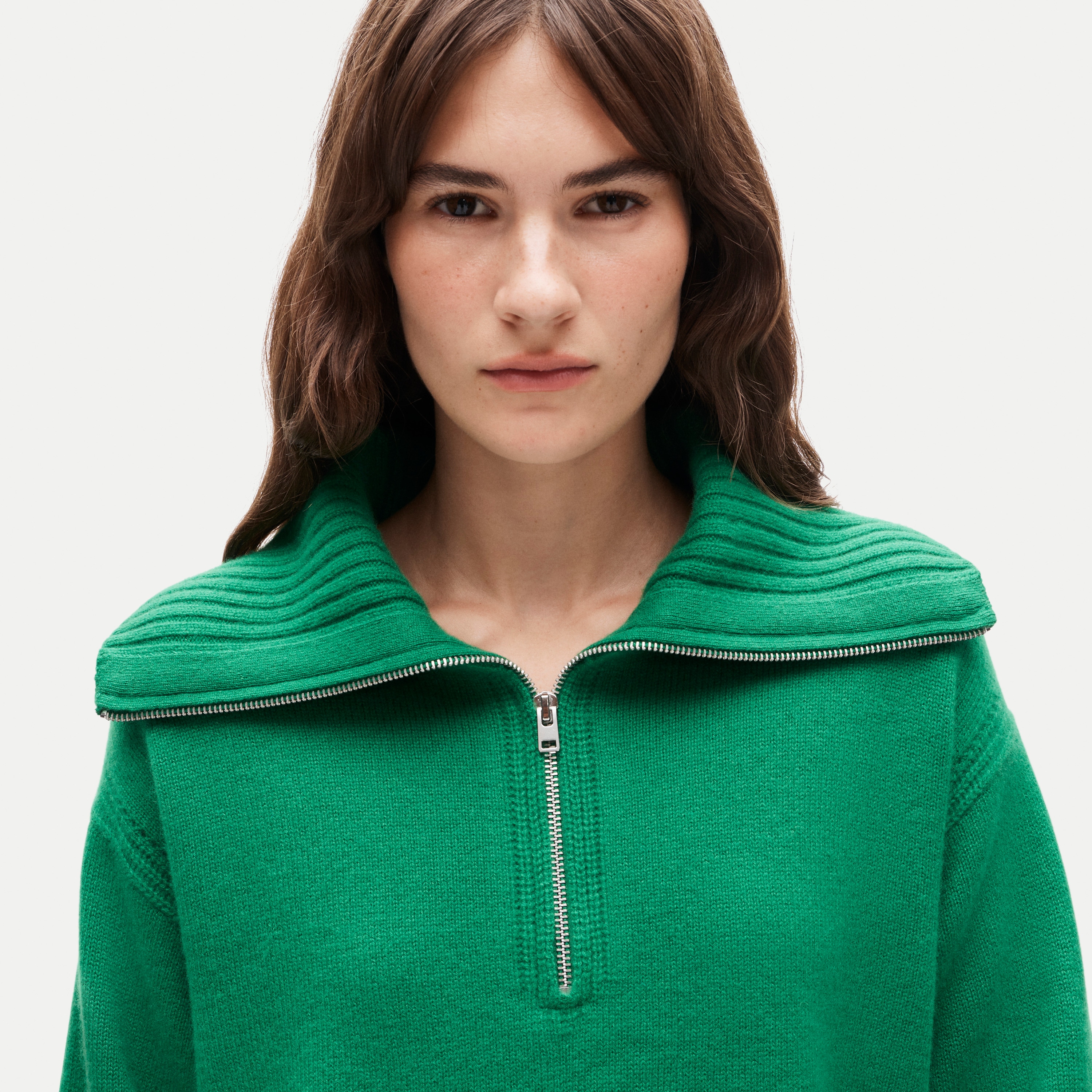 Cashmere quarter-zip sweater