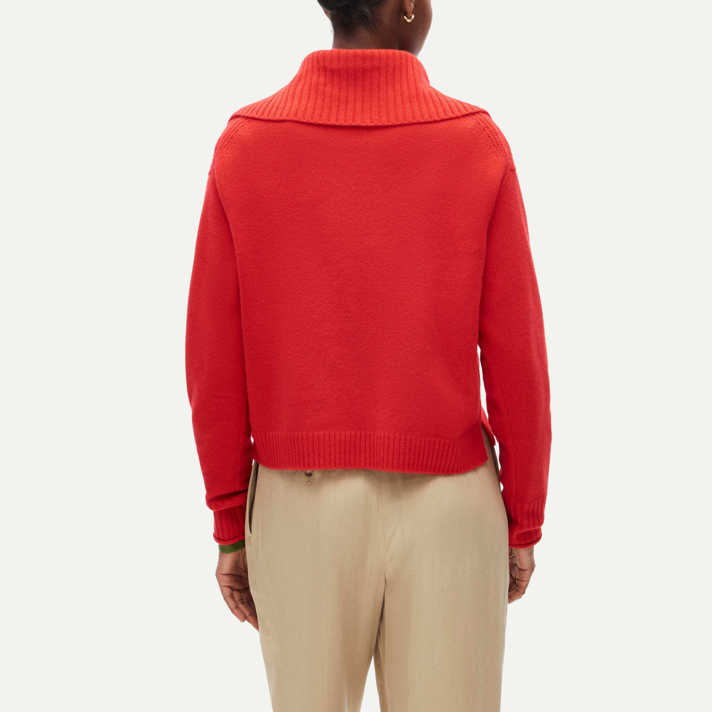 Cashmere quarter-zip sweater