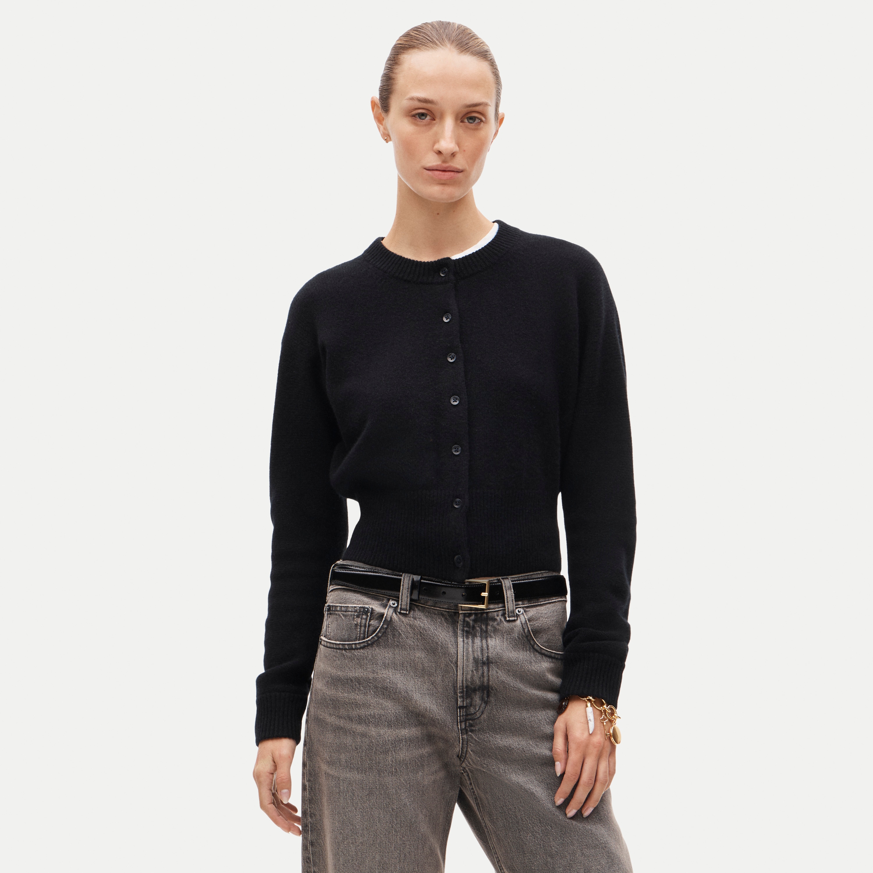 Cashmere waisted cardigan