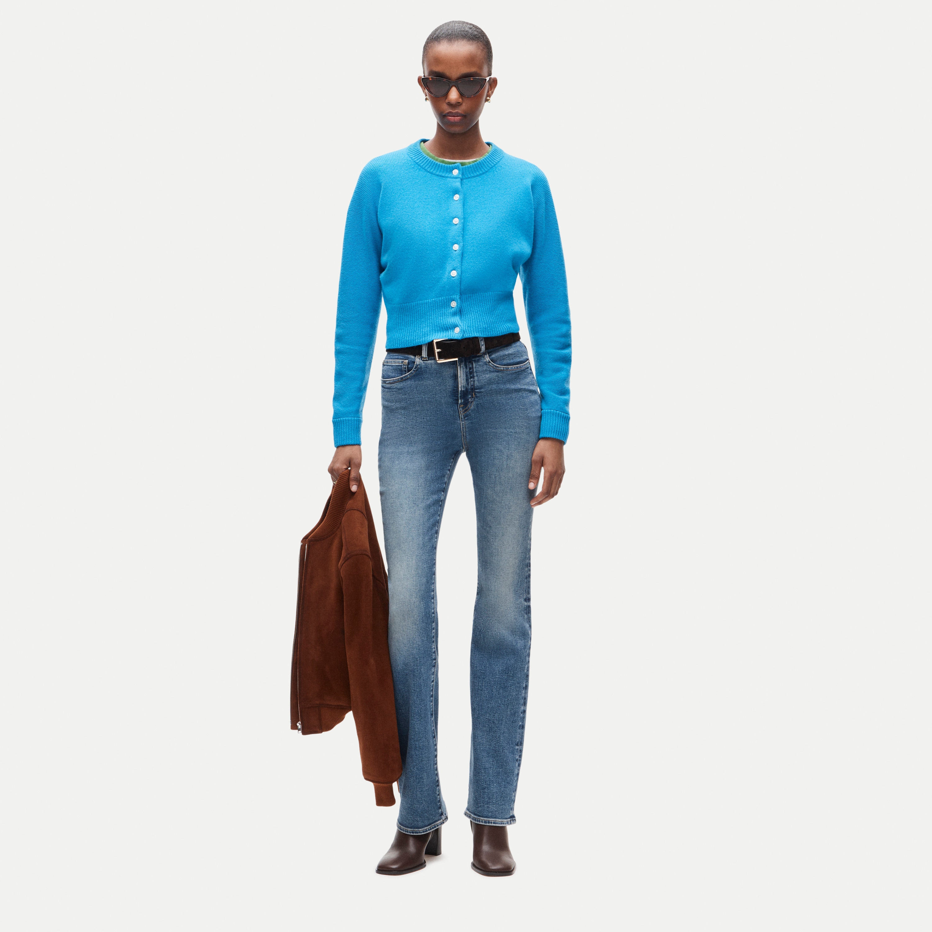Cashmere waisted cardigan - thumbnail 4