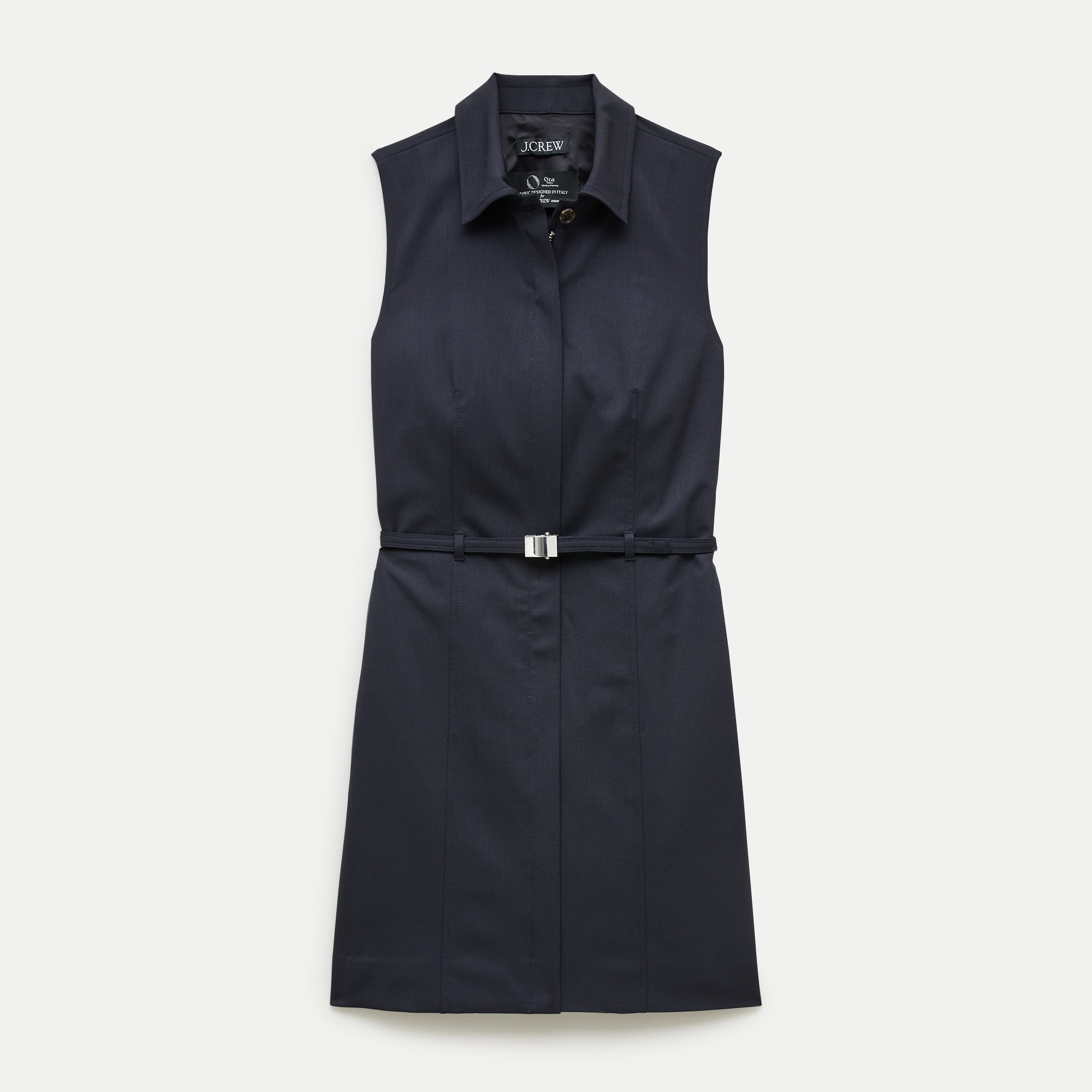 Mini dress in lightspun wool blend