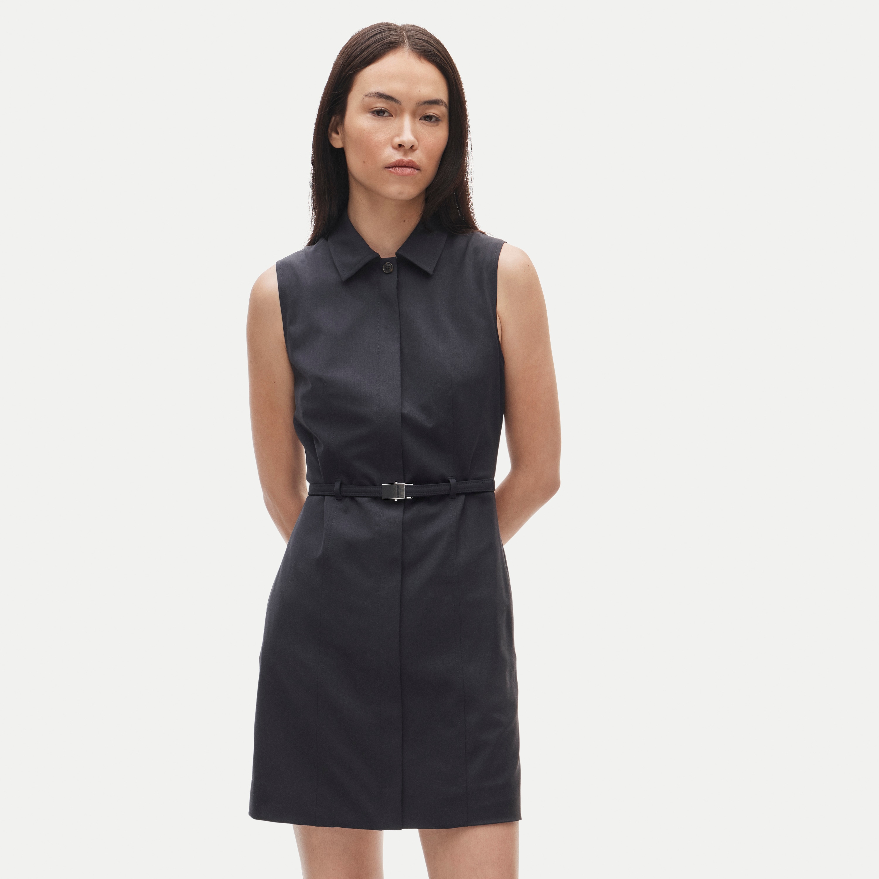 Mini dress in wool blend