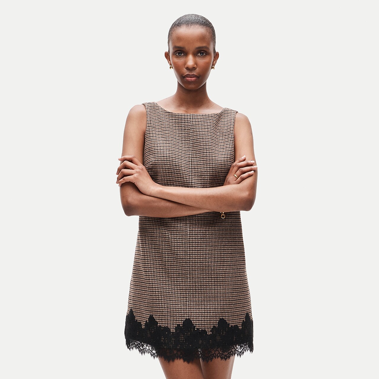 Knit Broken-in Jersey Tiered Mini Dress For Women | J.Crew
