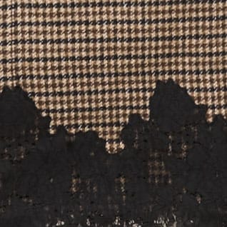 Billie dress in tweed BLACK CAMEL CHECK