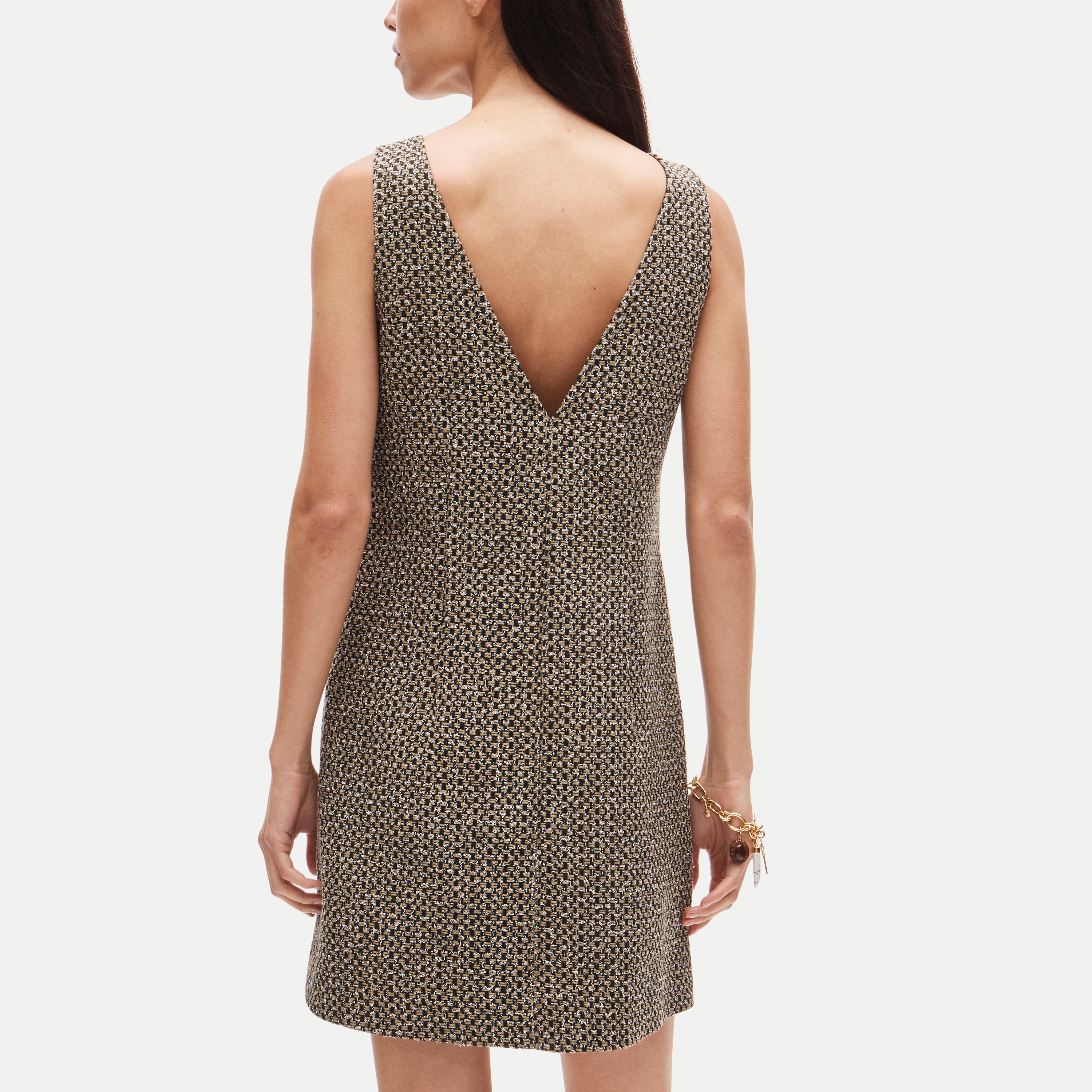 Billie dress in tweed