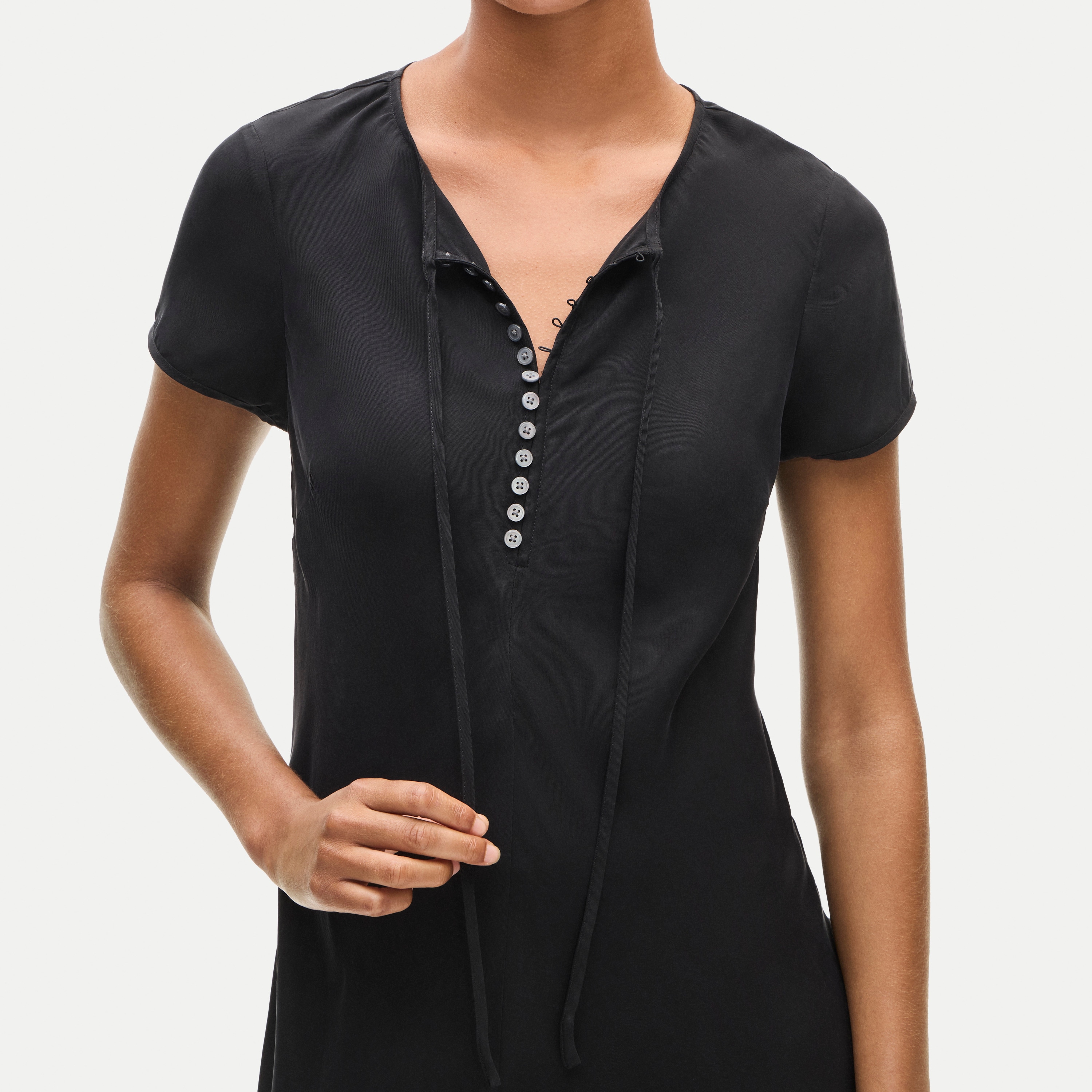 Natasha slip dress in cupro blend