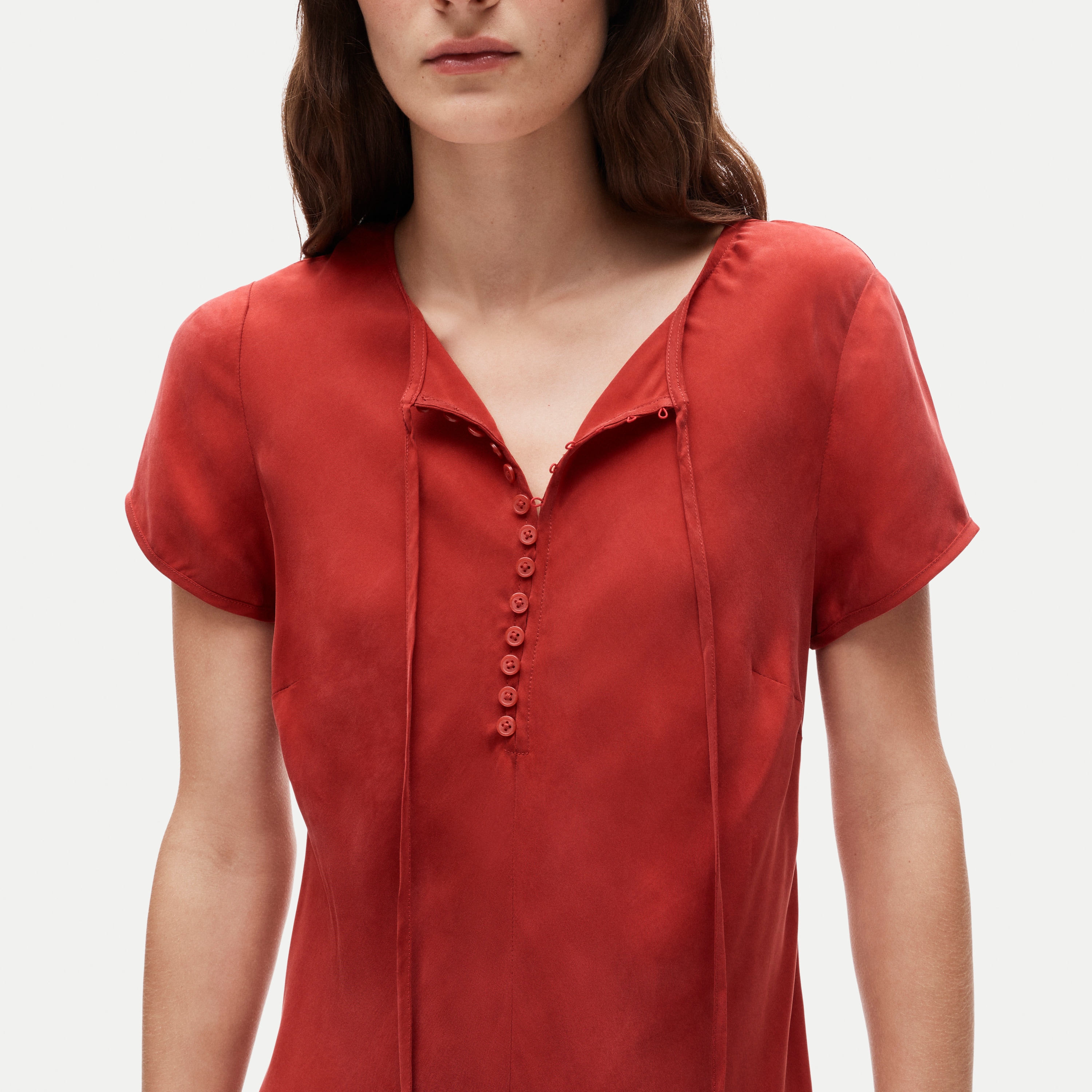 Natasha slip dress in cupro blend