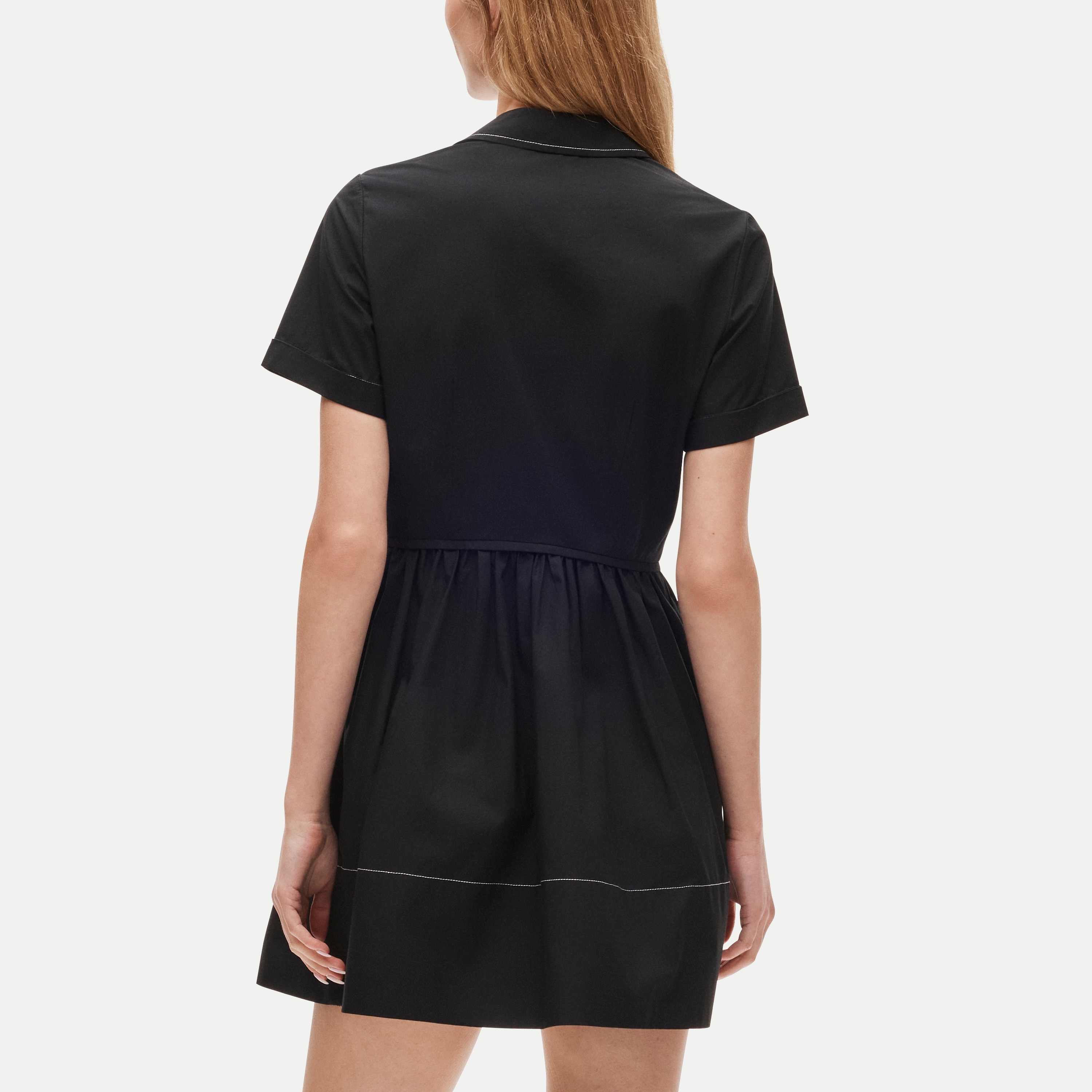 Mini Zip-up Shirt-dress In Cotton Poplin For Women | J.Crew