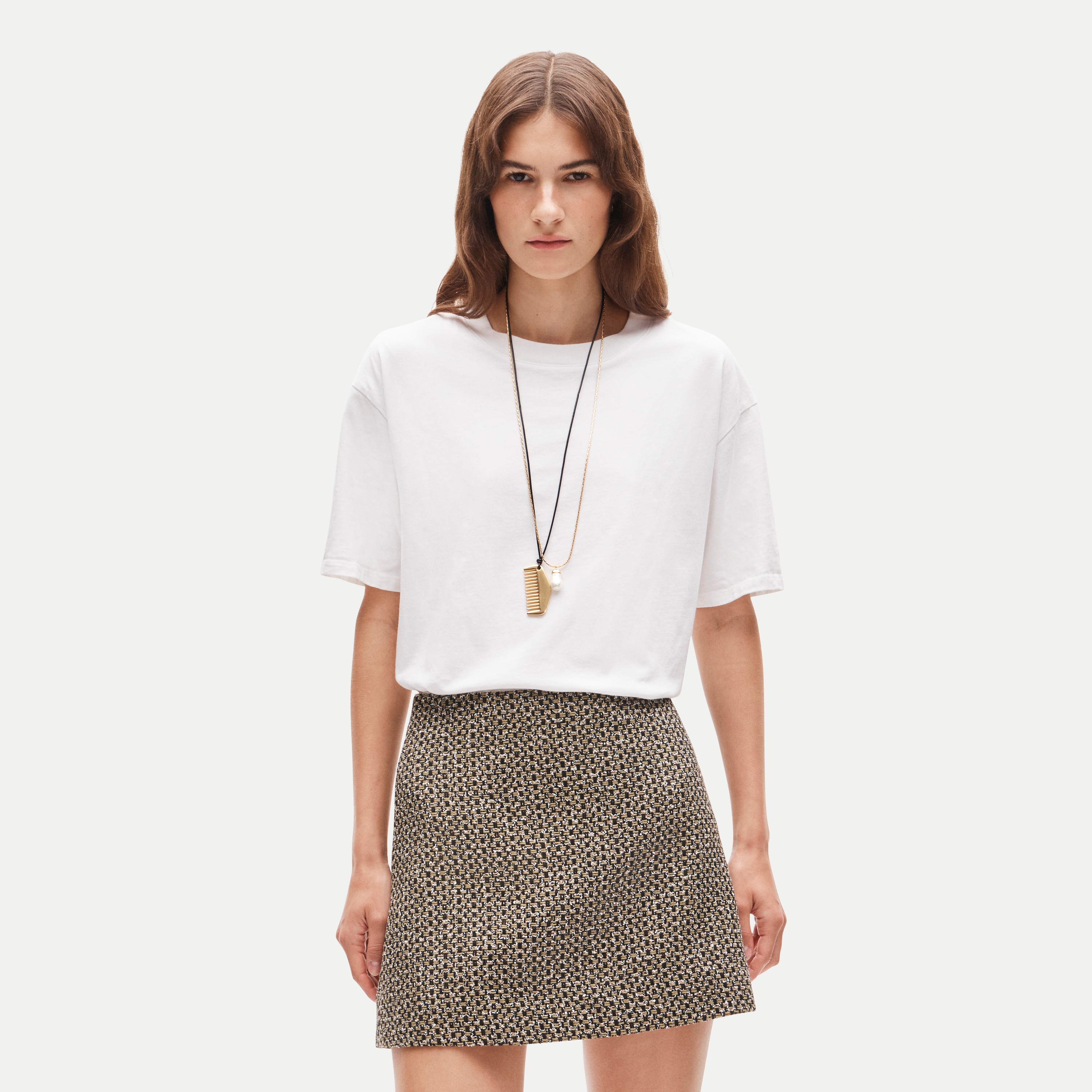 Fairfax mini skirt in tweed