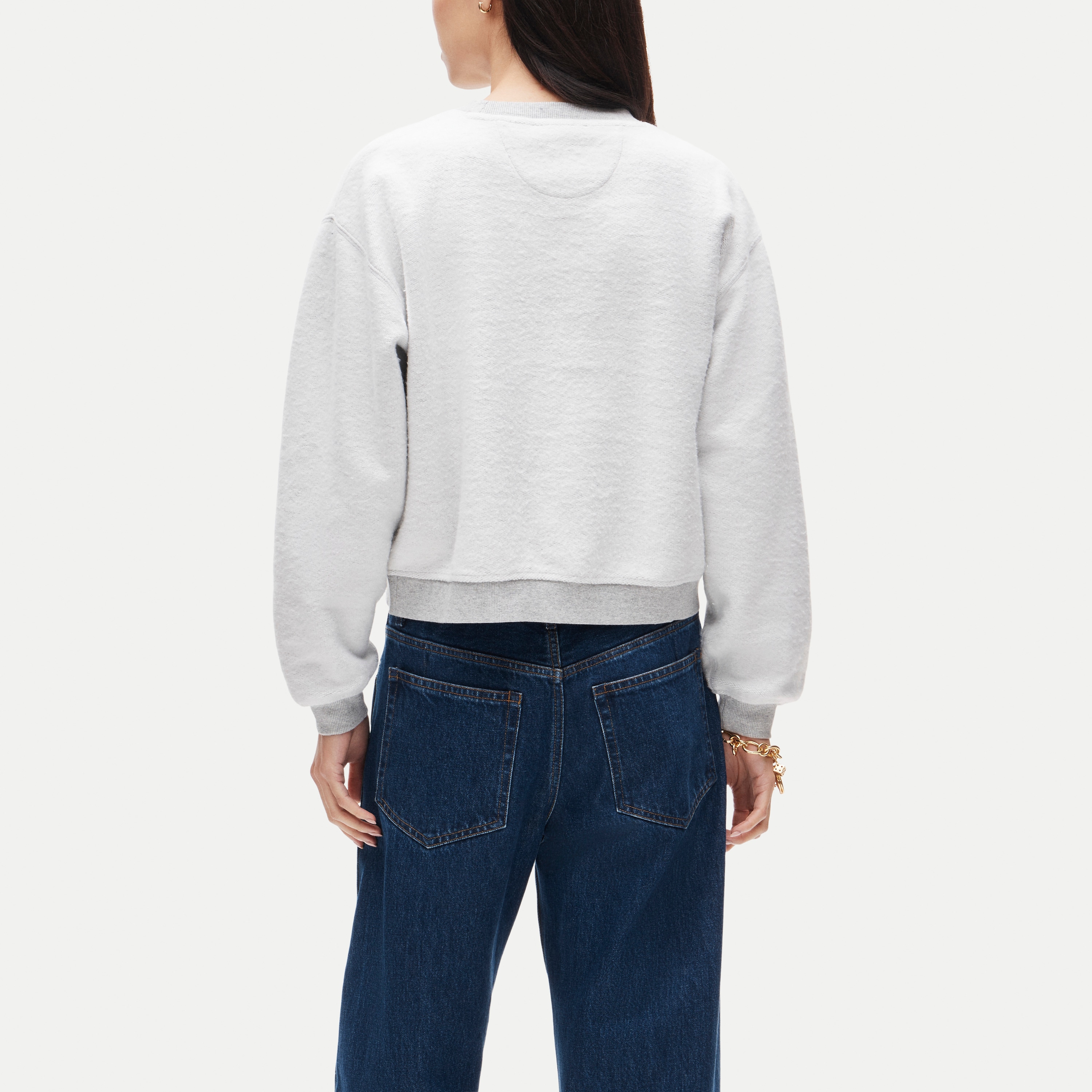 Vintage fleece inside-out crewneck sweatshirt