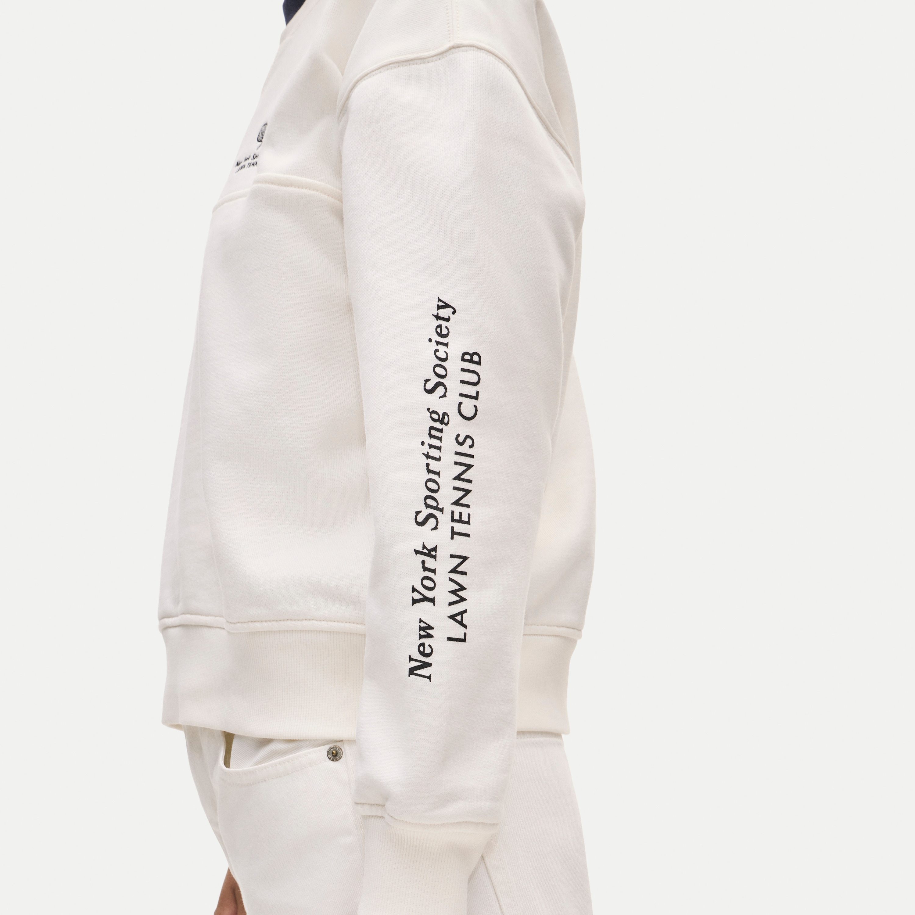 Vintage fleece "Tennis Club" graphic sweatshirt