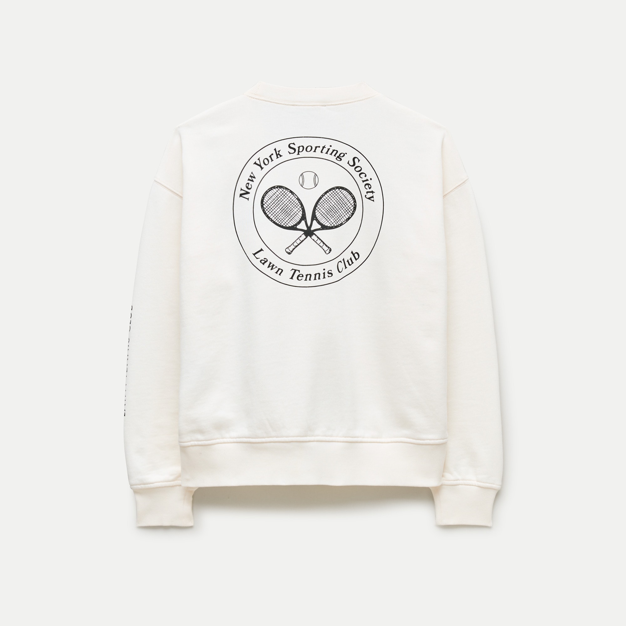 Vintage fleece "Tennis Club" graphic sweatshirt