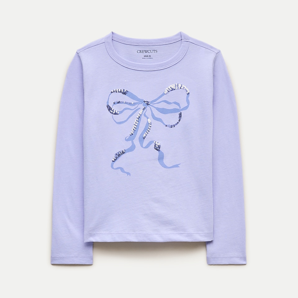 Girls' Short-sleeve Flower Heart T-shirt For Girls | J.Crew