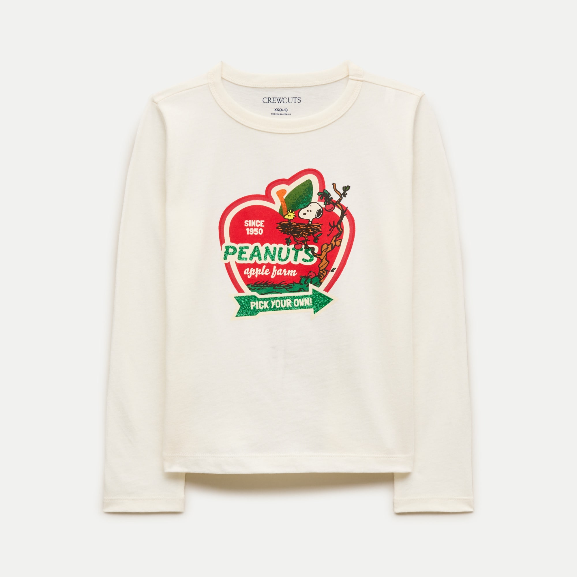 Peanuts® x Crewcuts kids' apple farm graphic T-shirt