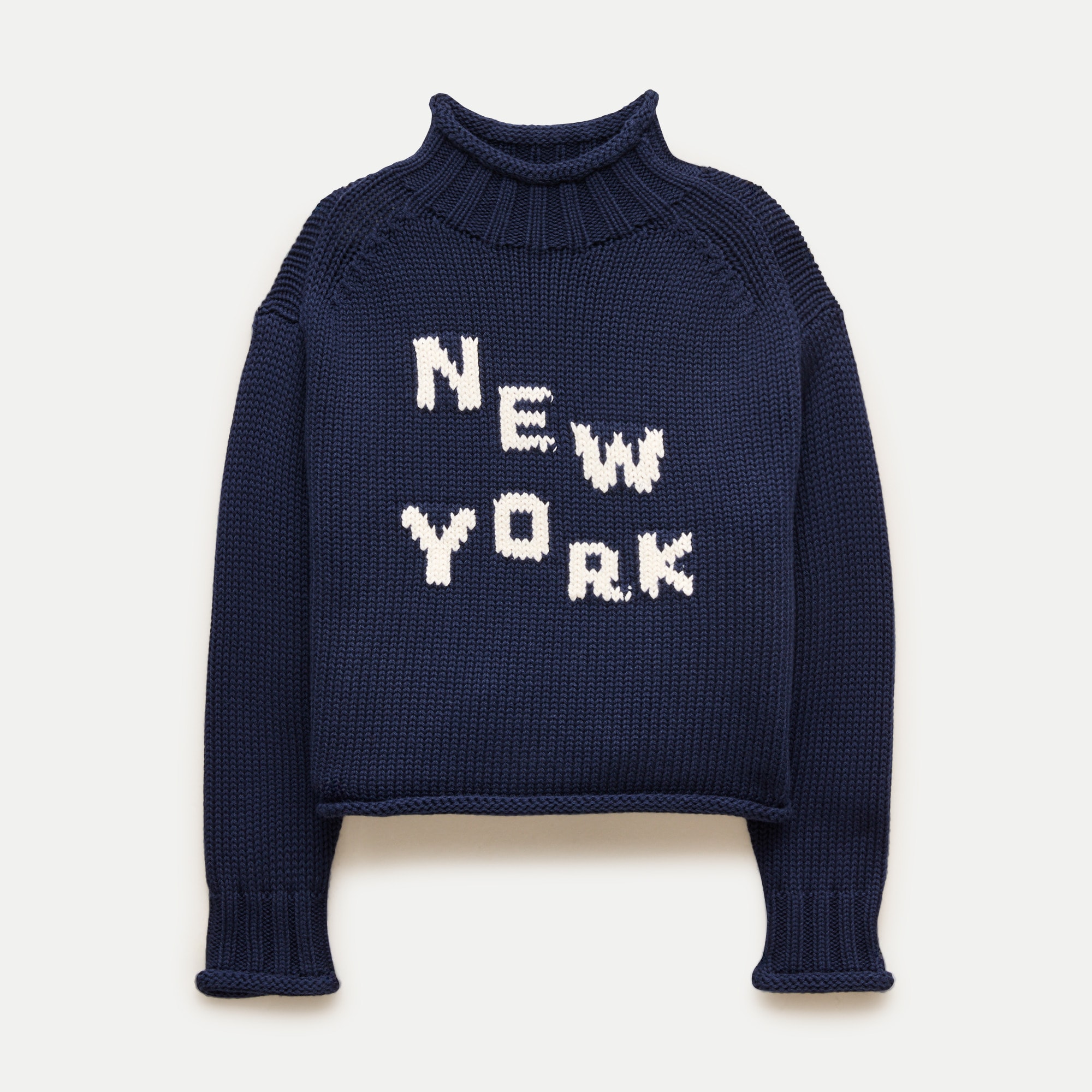 Kids' 2025 Rollneck™ sweater with NYC intarsia