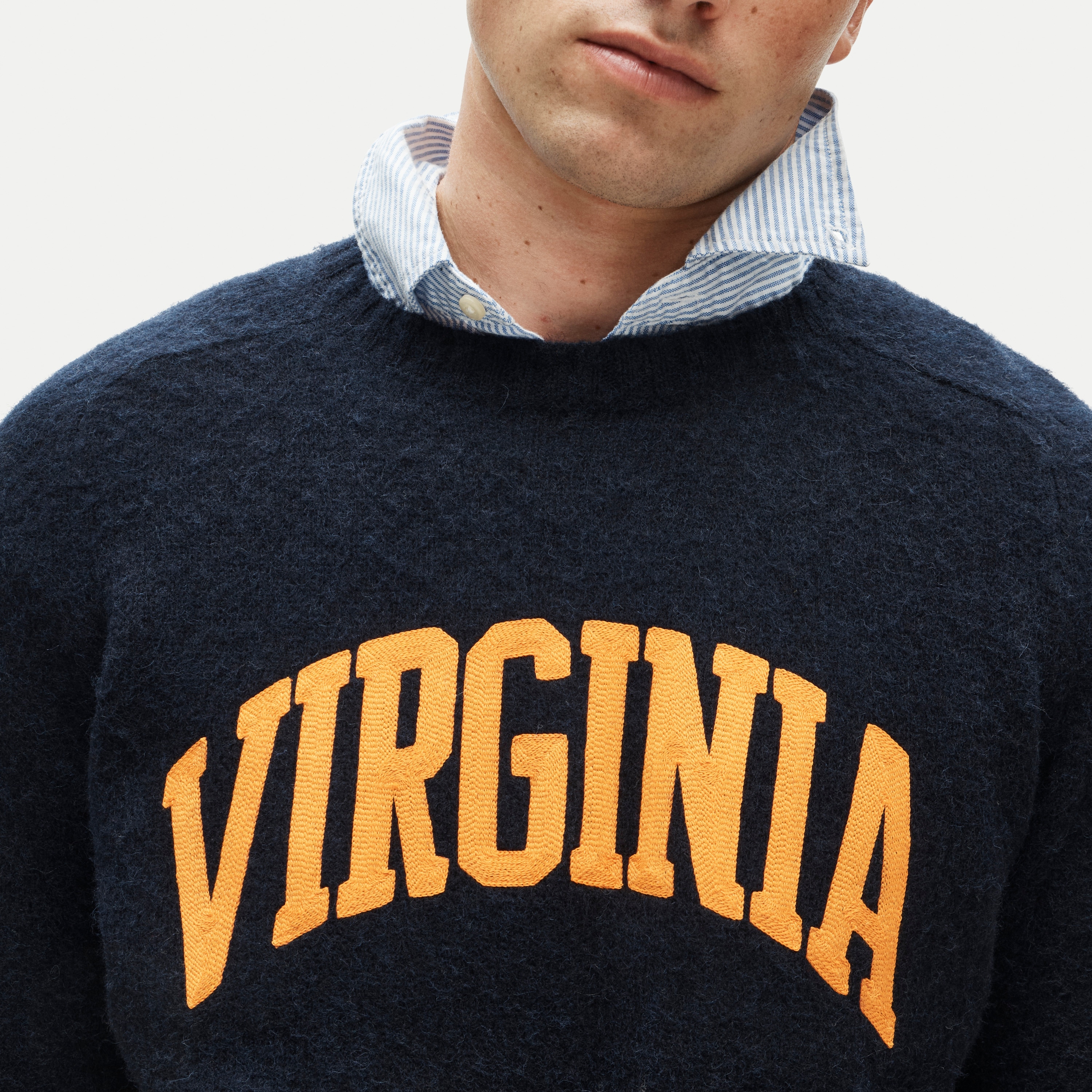 '47 x J.Crew brushed wool Virginia sweater