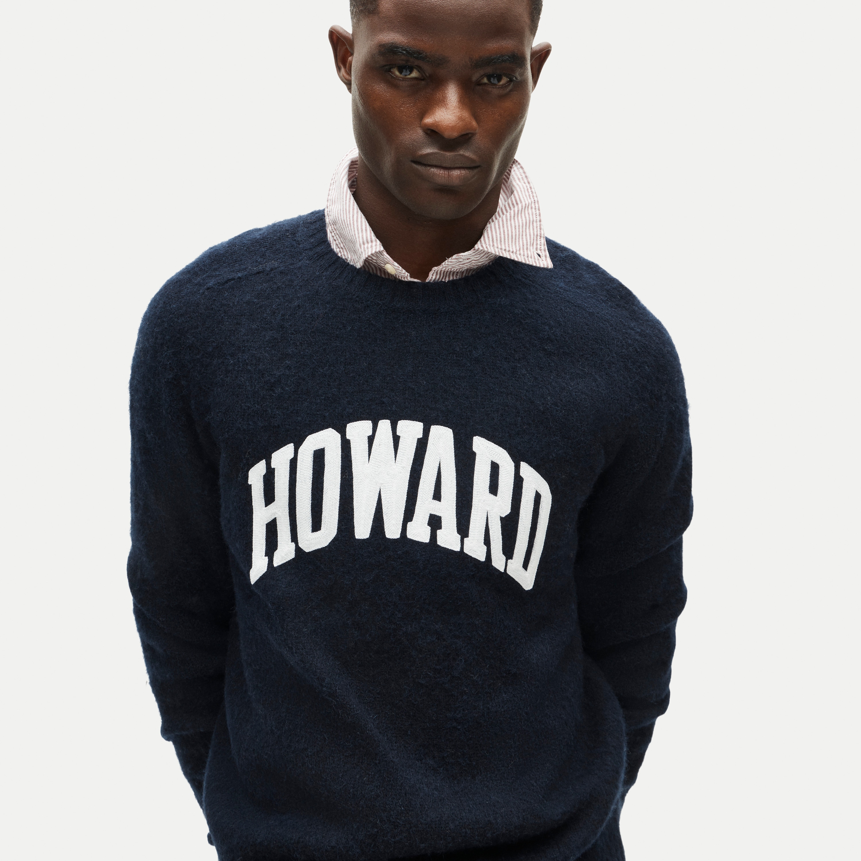 '47 x J.Crew brushed wool Howard sweater