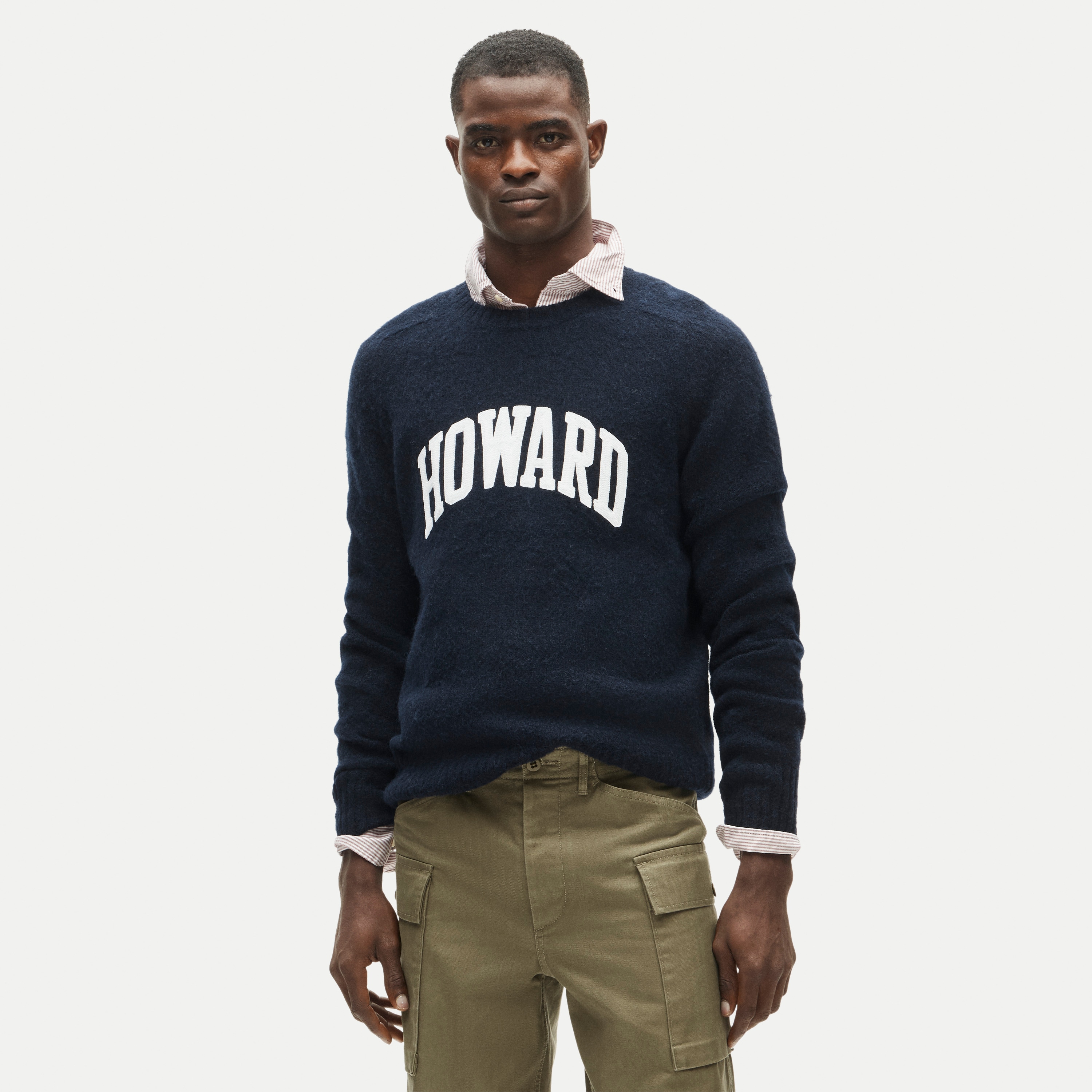 '47 x J.Crew brushed wool Howard sweater