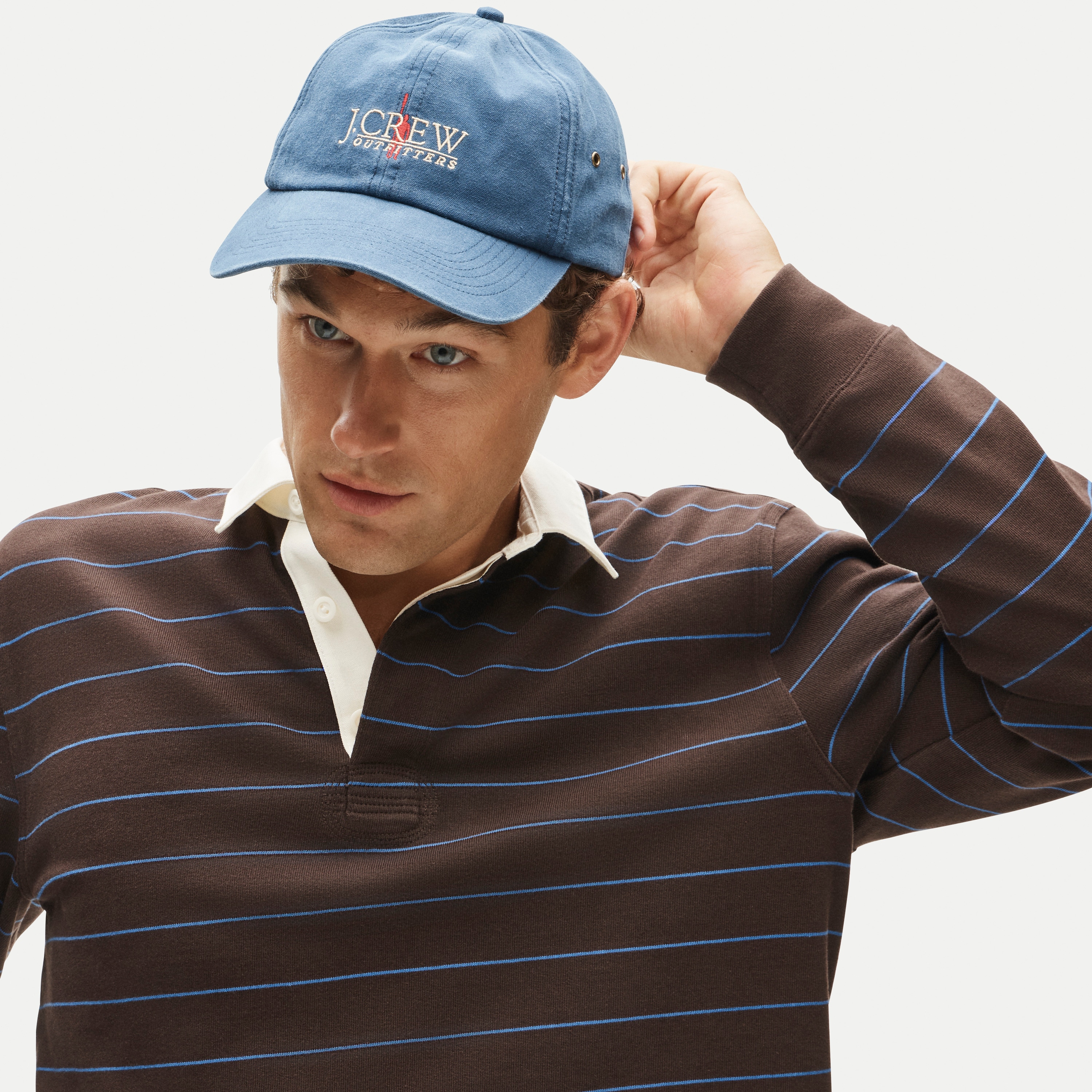 Cotton canvas J.Crew™ Outfitters logo baseball cap