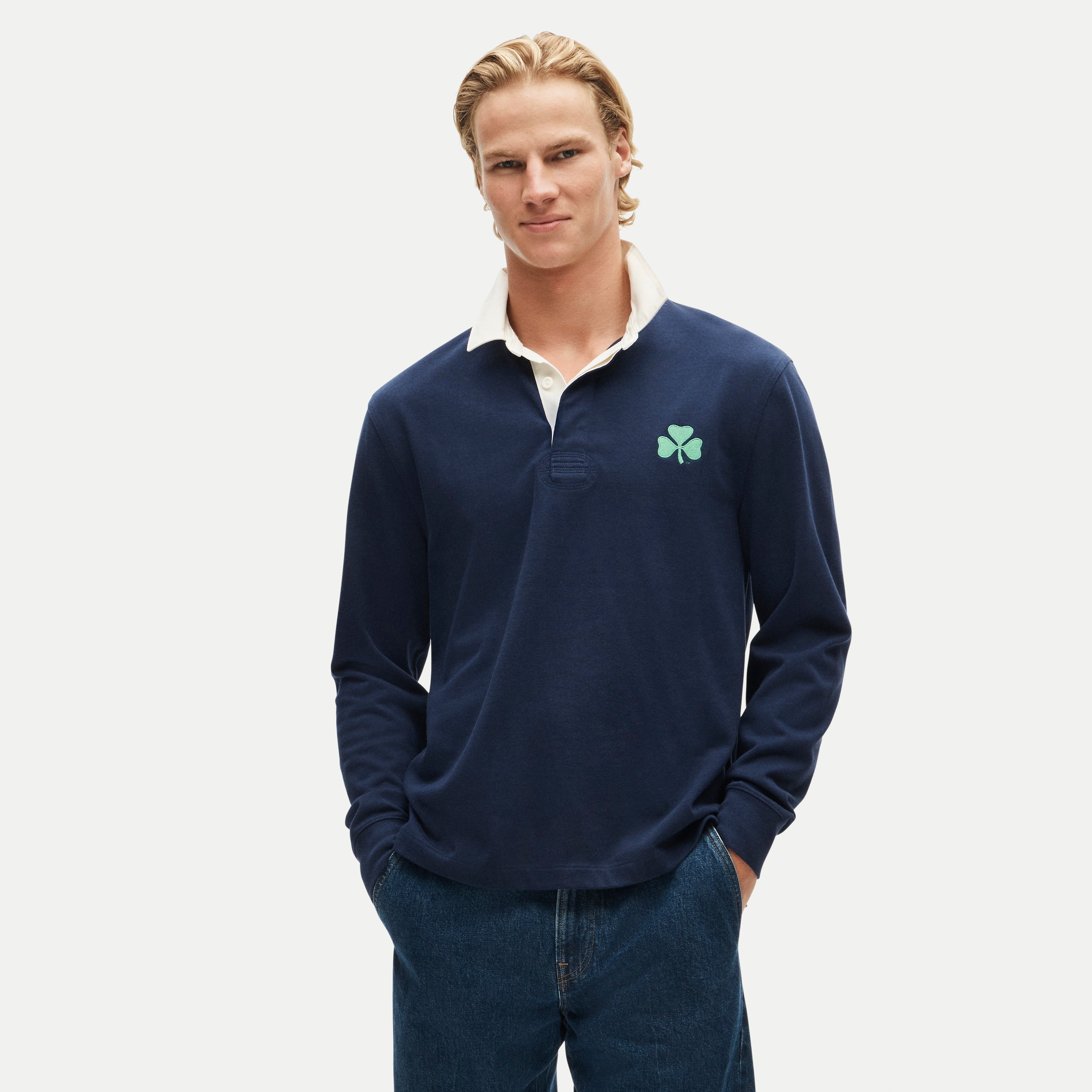 '47 x J.Crew Notre Dame rugby shirt