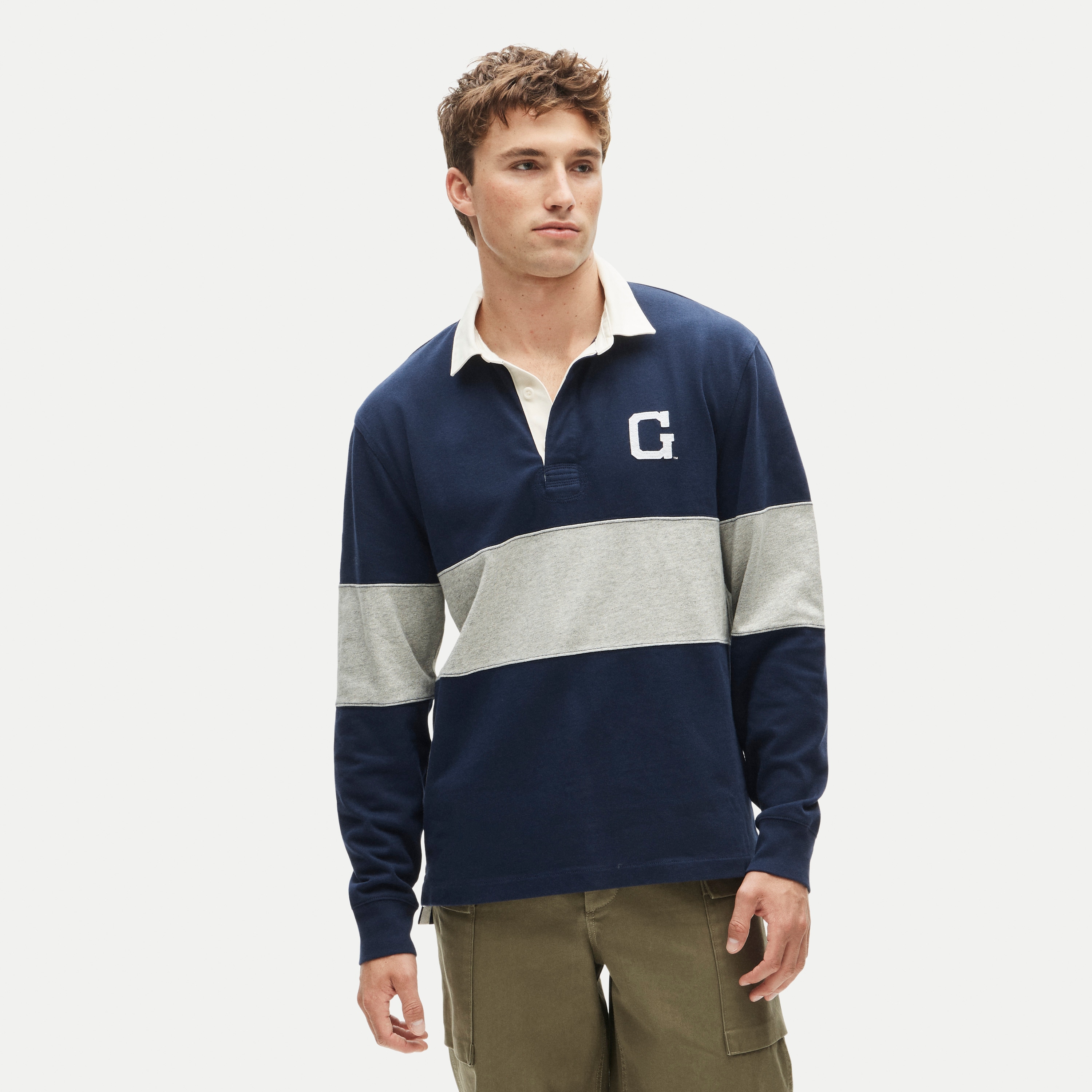 '47 x J.Crew Georgetown rugby shirt