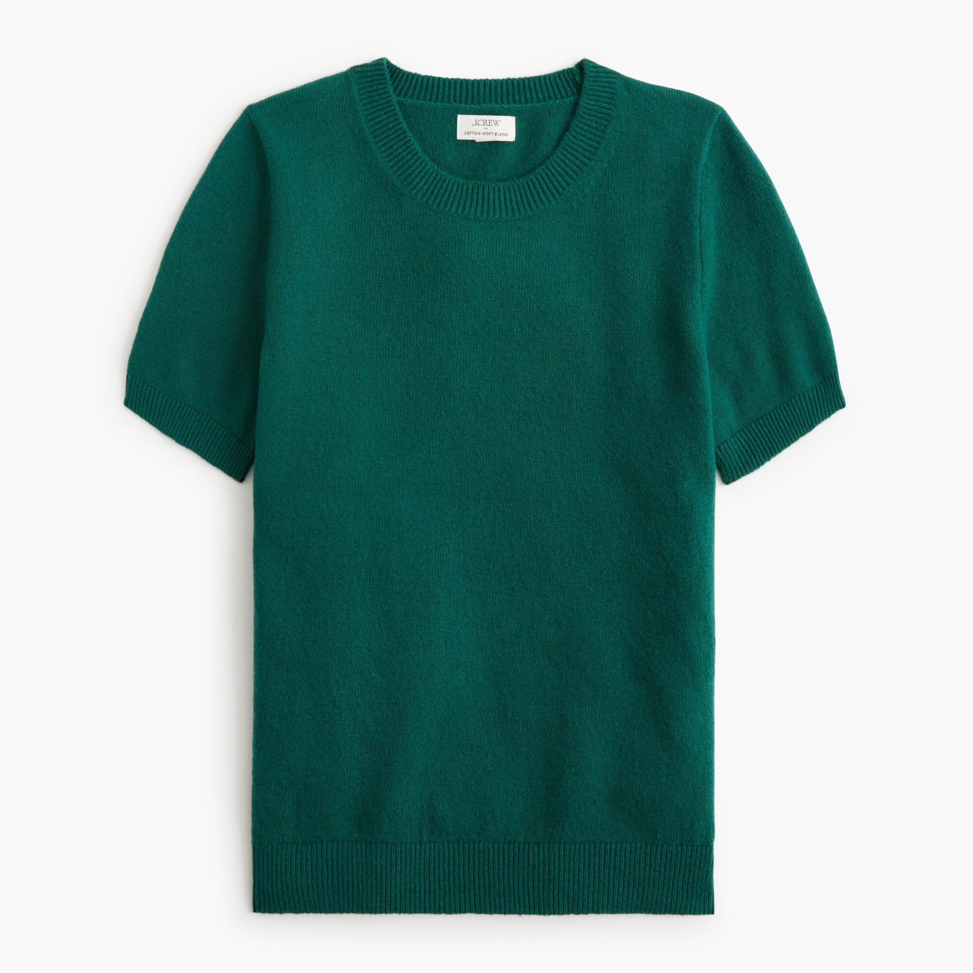 Short-sleeve Sweater In Cotton-soft Blend For Women | Factory