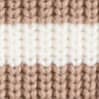 Striped button-shoulder sweater HTHR MUSHROOM IVORY STR