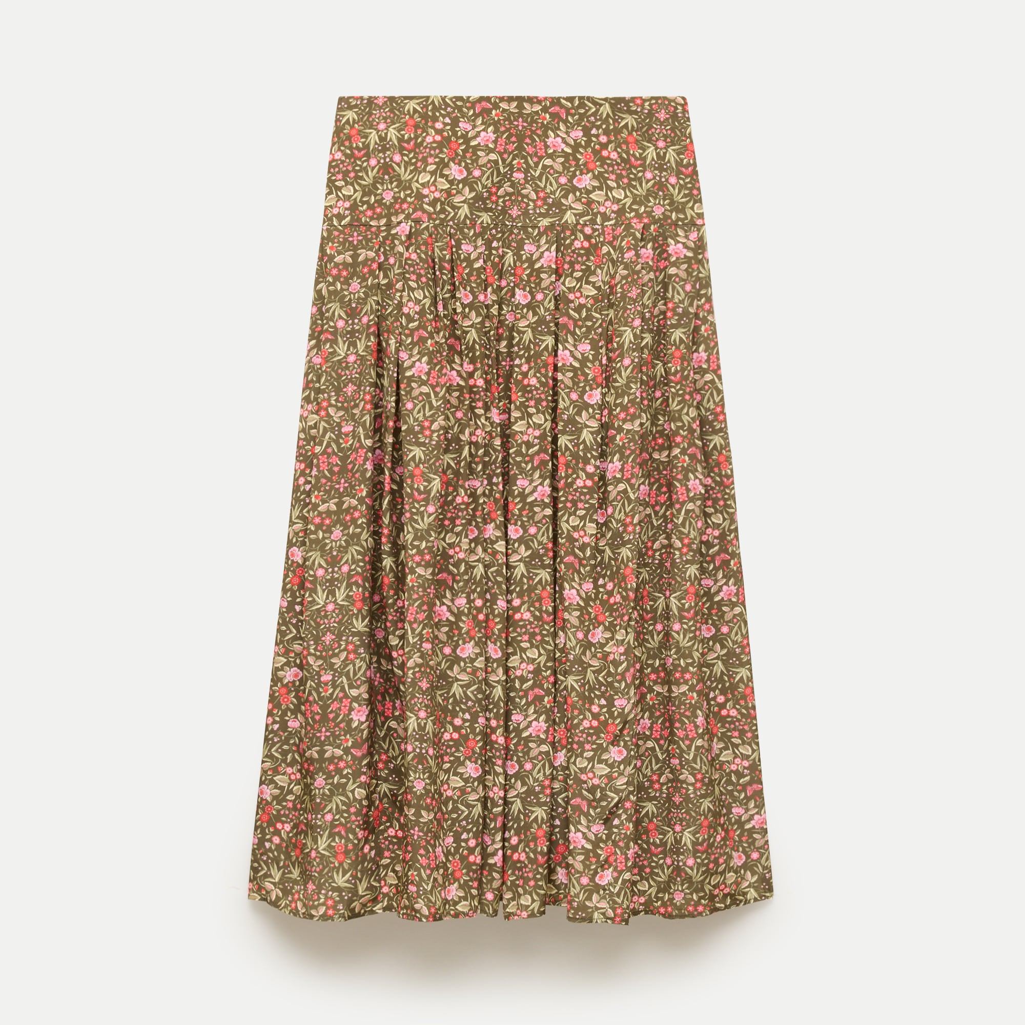 Midi Skirt In Liberty® Floral Crepe De Chine Fabric For Women | J.Crew