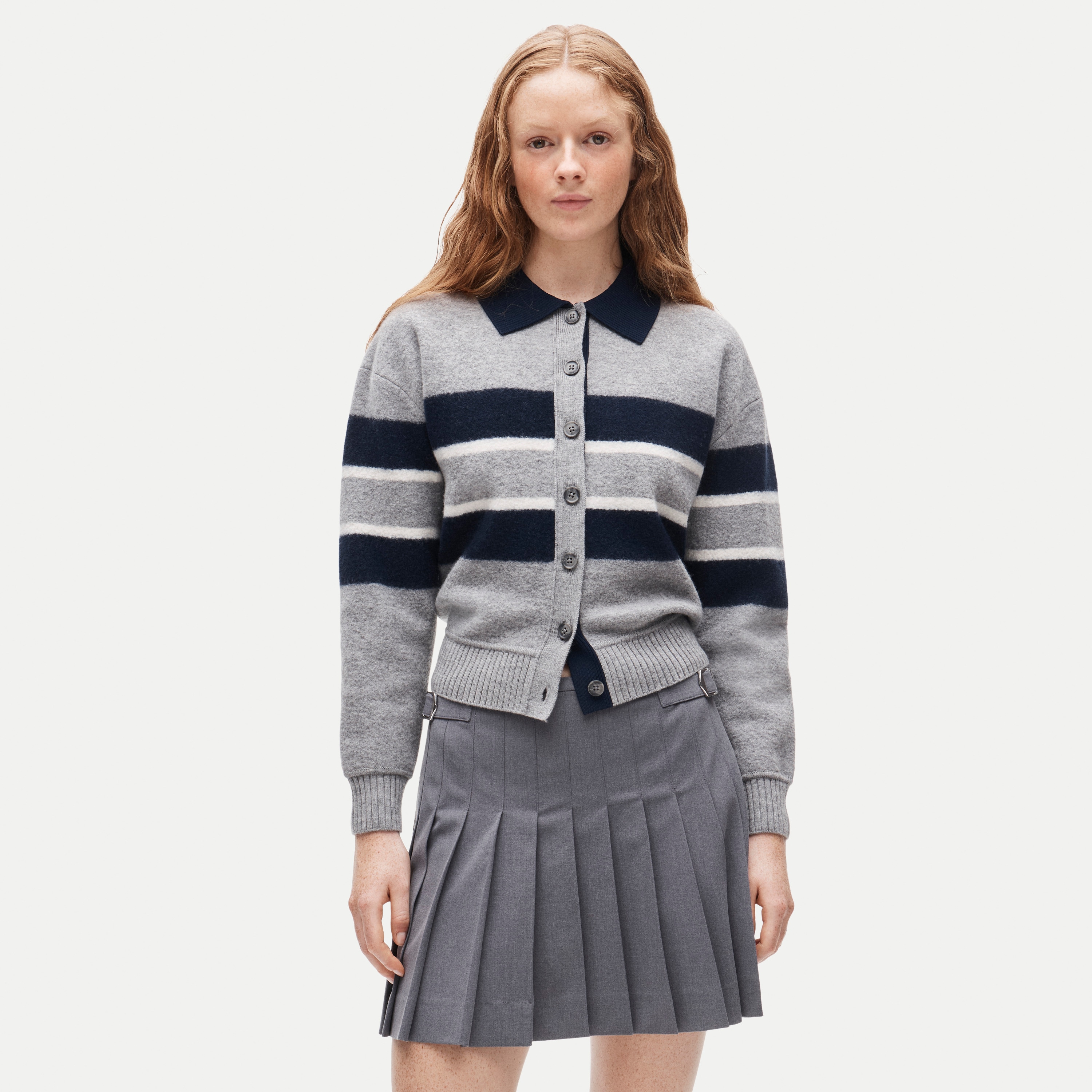 Ivy mini skirt in Gramercy suiting - thumbnail 2