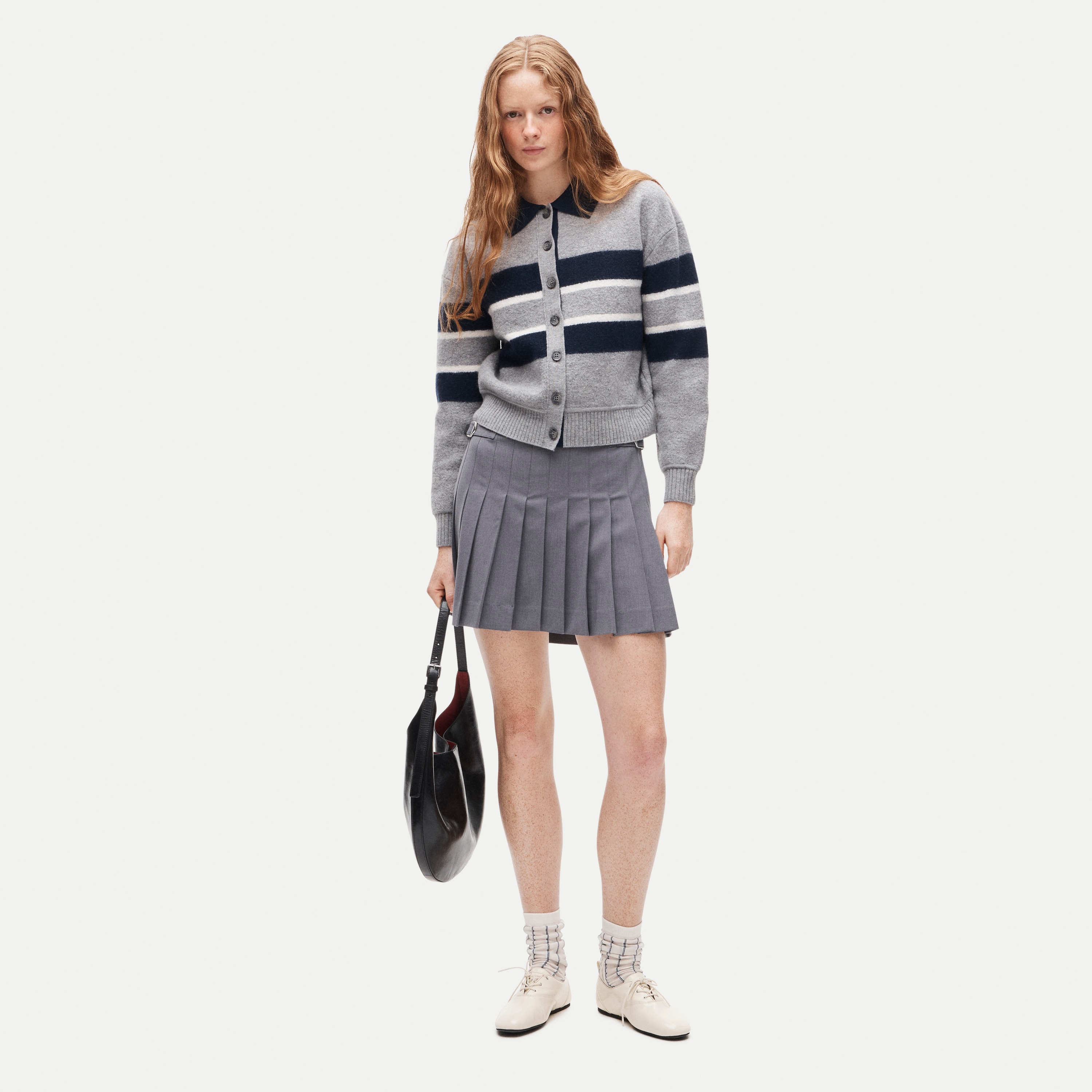 Ivy mini skirt in Gramercy suiting