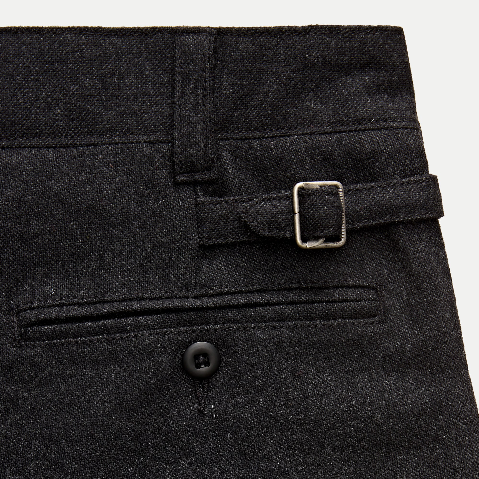 Relaxed-fit double-pleated trouser in wool blend
